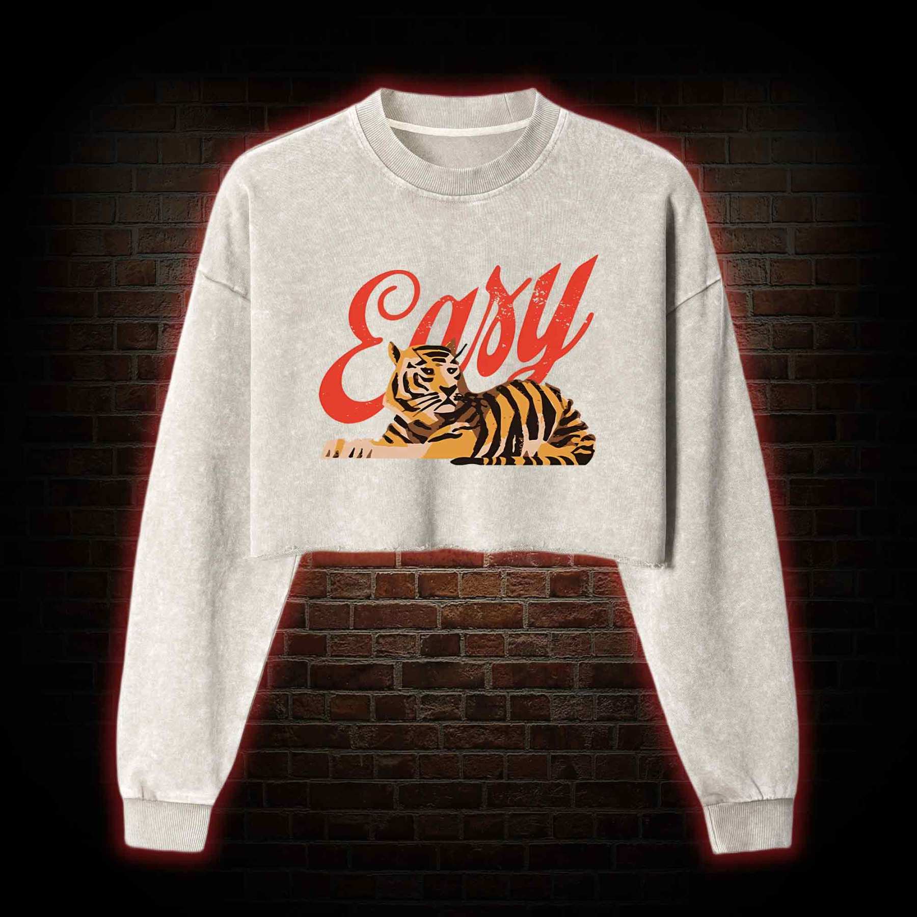 Easy Tiger Washed Cropped Sweatshirts