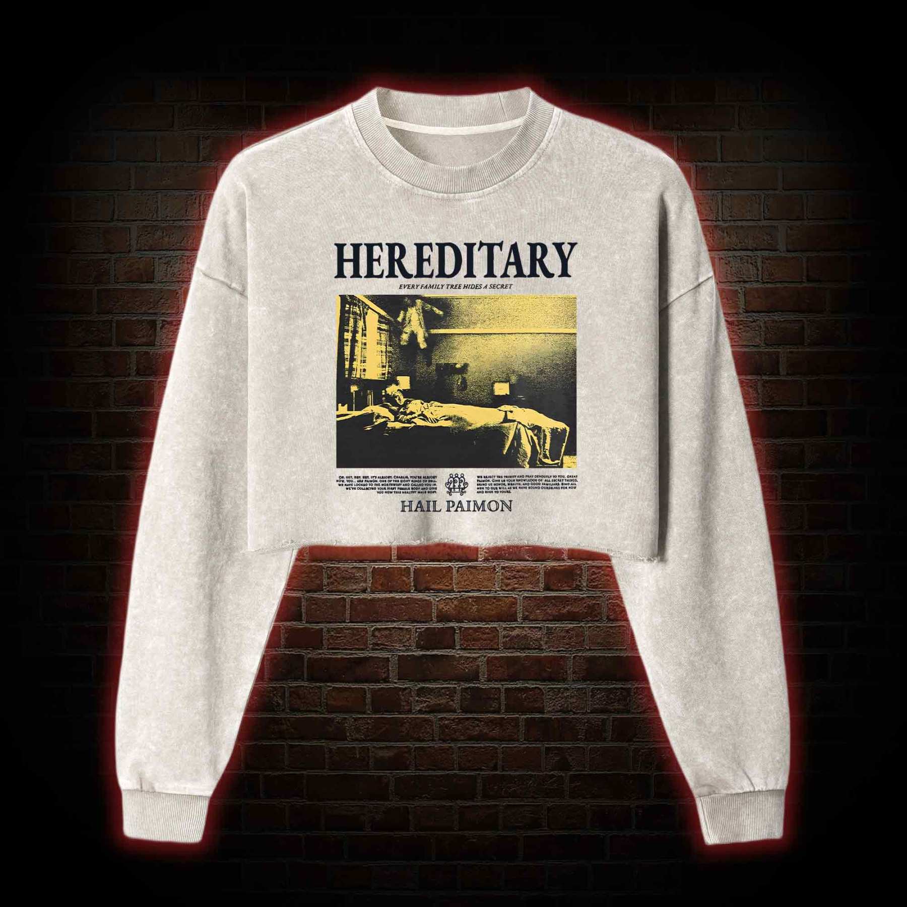 Every Family Tree Hides A Secret Washed Cropped Sweatshirts