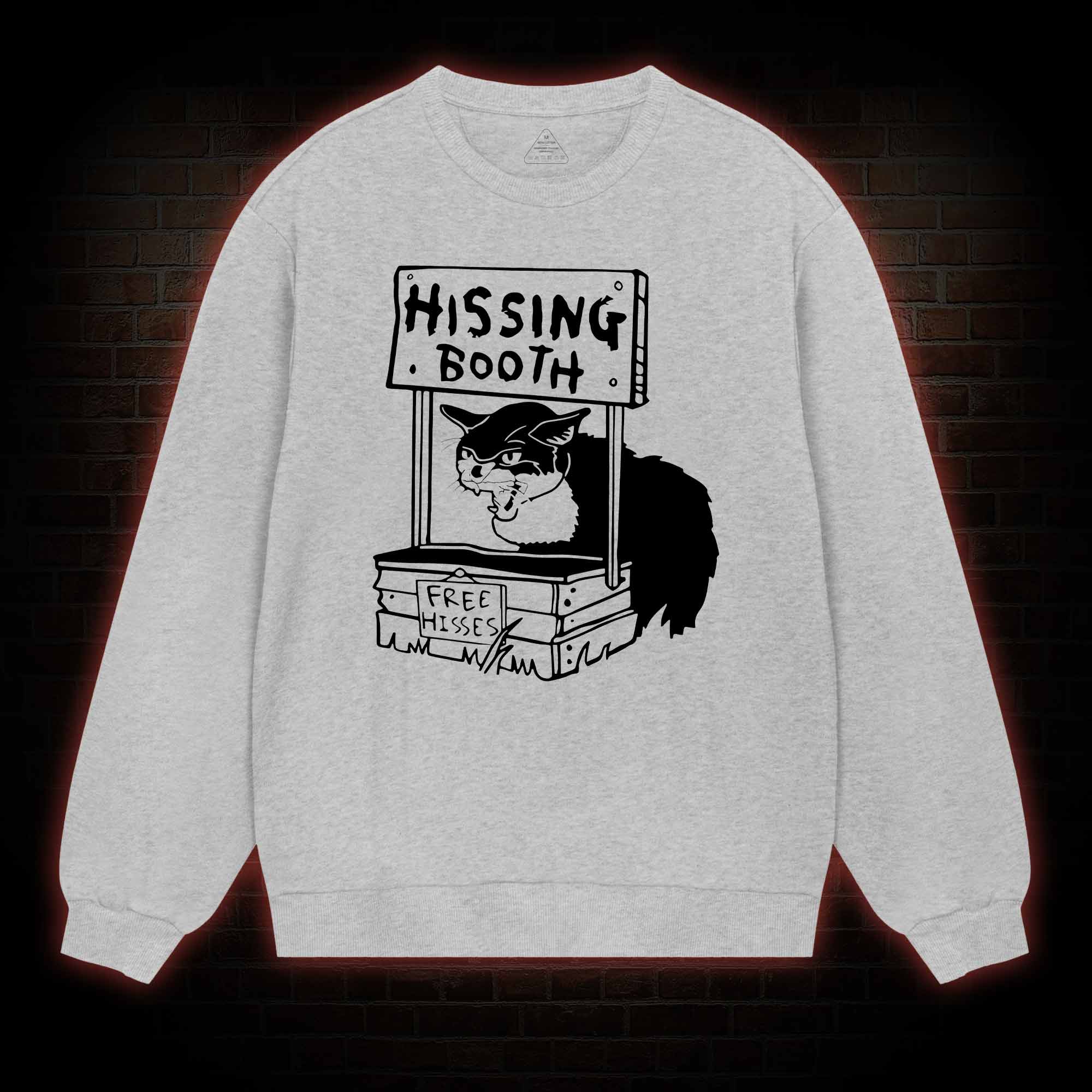 Cat Hissing Booth Sweatshirt