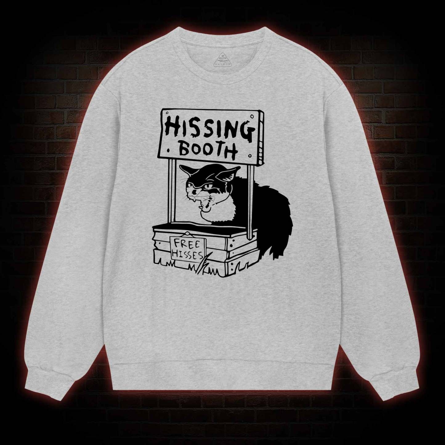 Cat Hissing Booth Sweatshirt