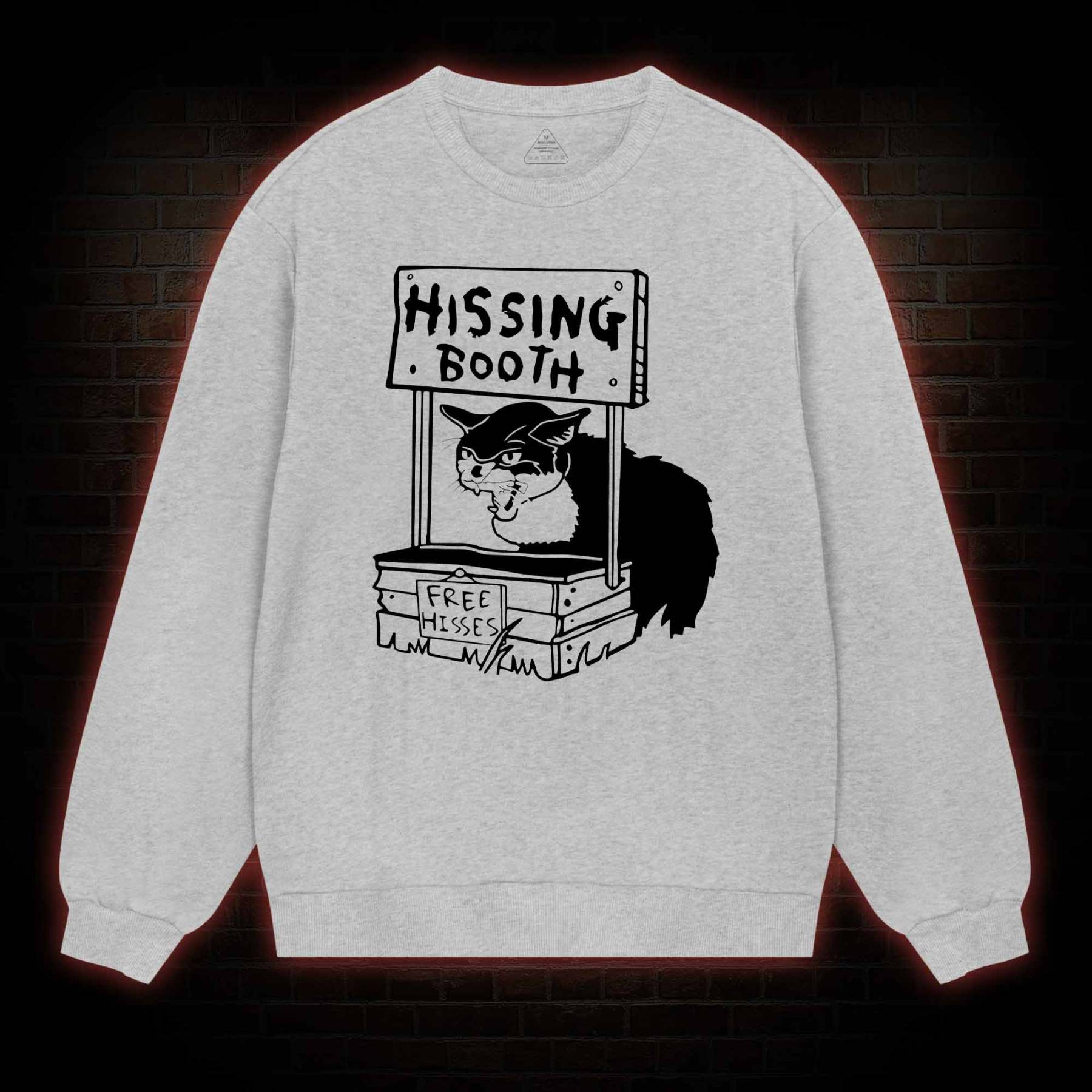 Cat Hissing Booth Sweatshirt