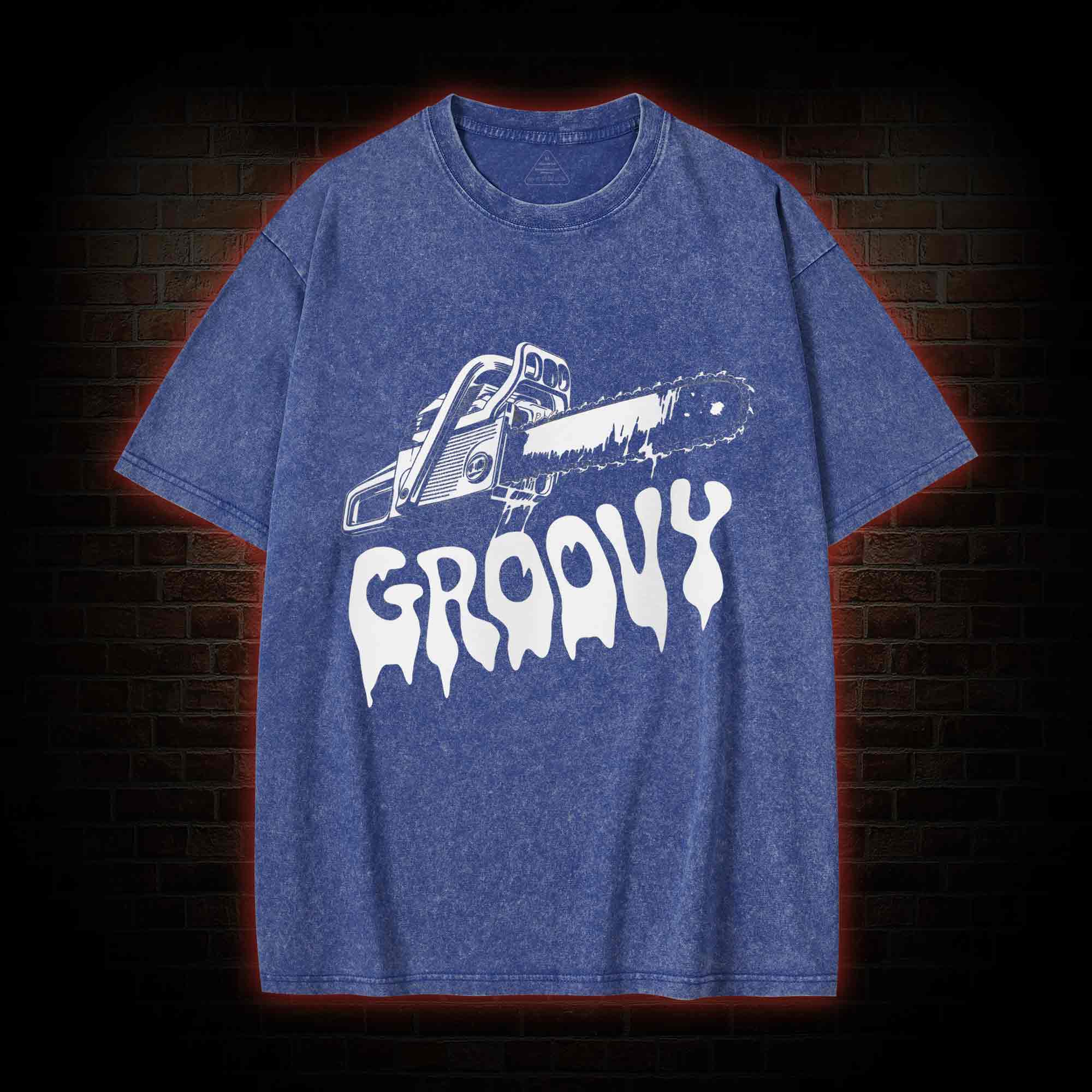 Groovy Chainsaw Washed T-shirt