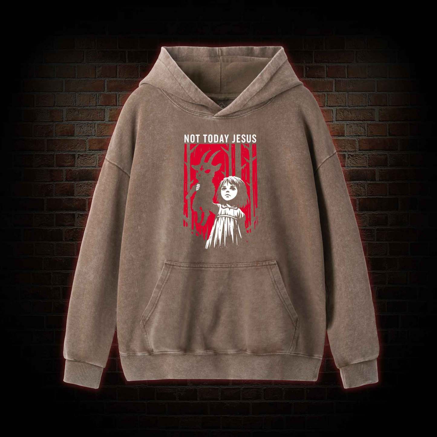 Not Today Jesus Washed Hoodie