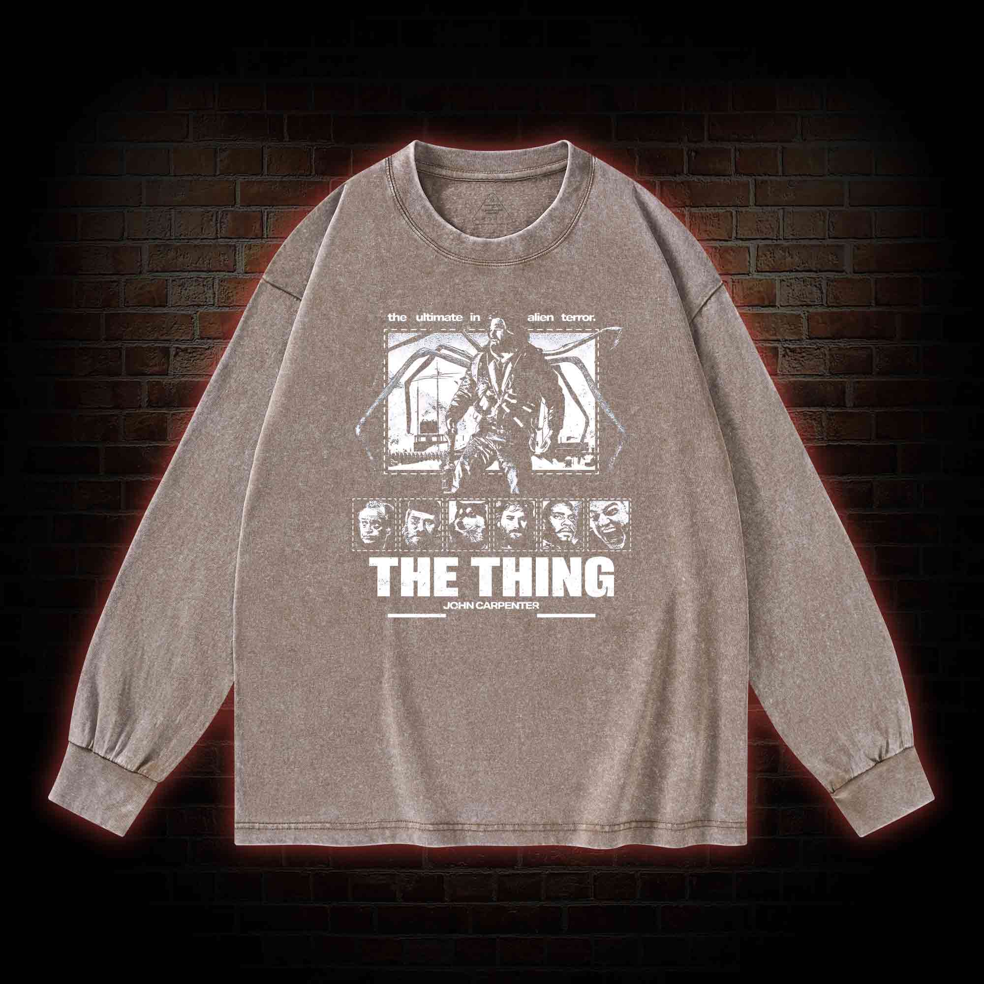 The Ultimate in Alien Terror Washed Long-Sleeve T-shirt