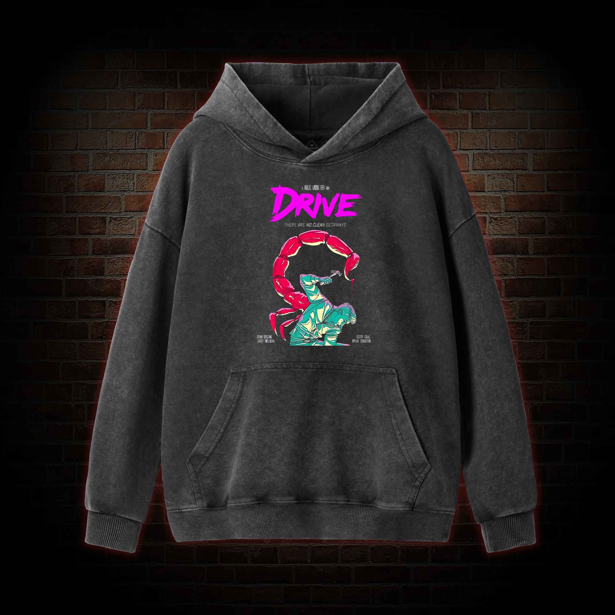 There are No Clean Getaways Washed Hoodie