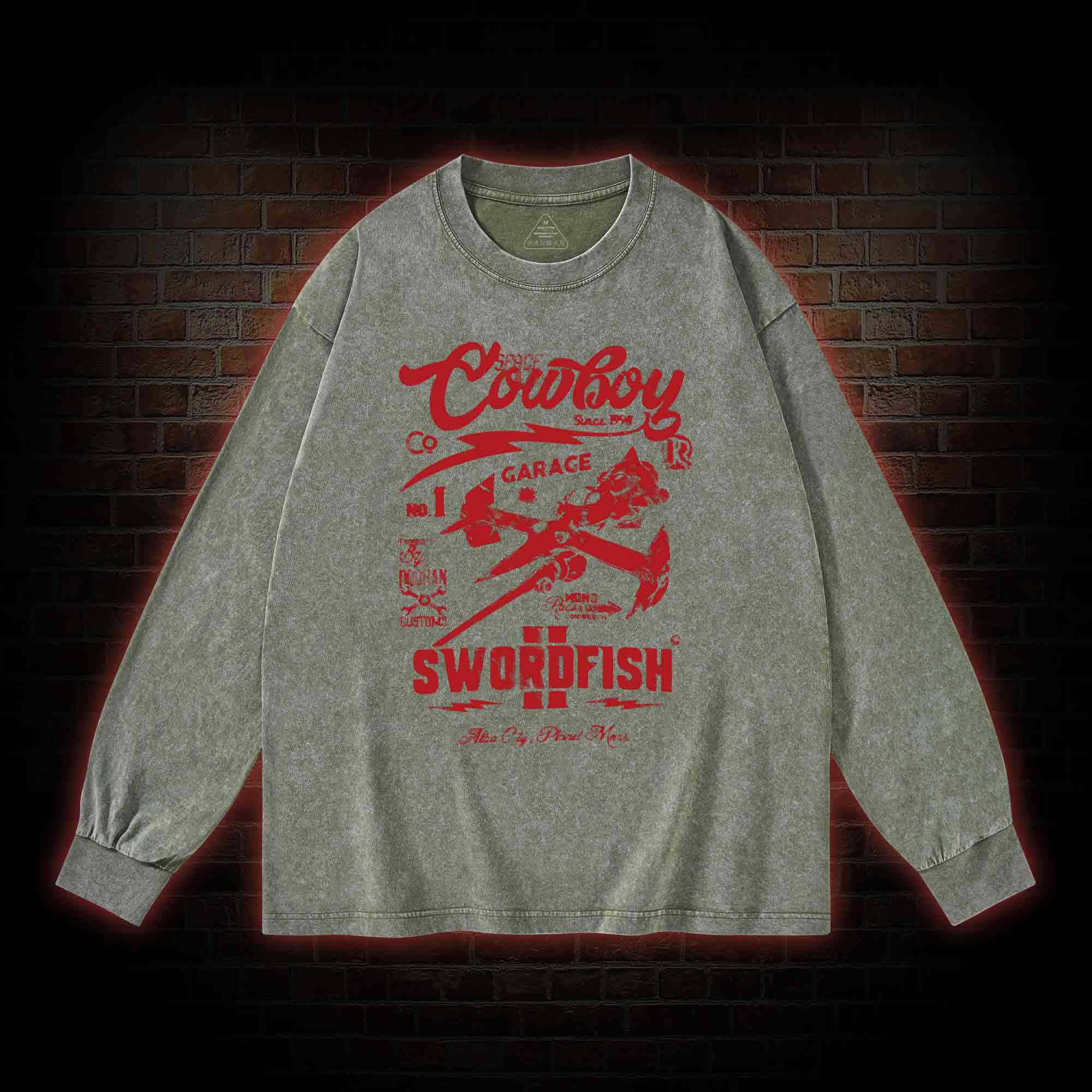 Whatever Happens Anime Washed Long-Sleeve T-shirt