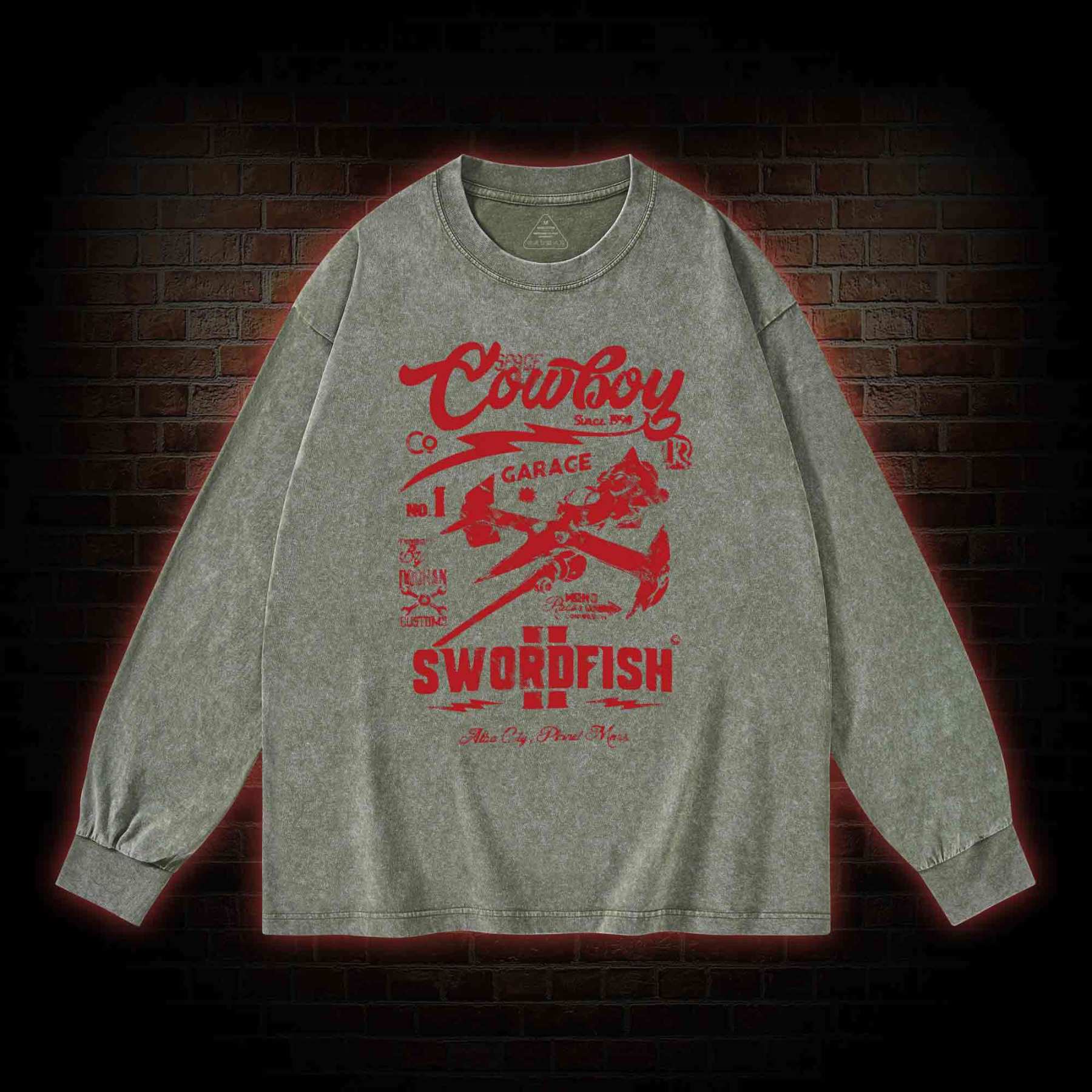 Whatever Happens Anime Washed Long-Sleeve T-shirt