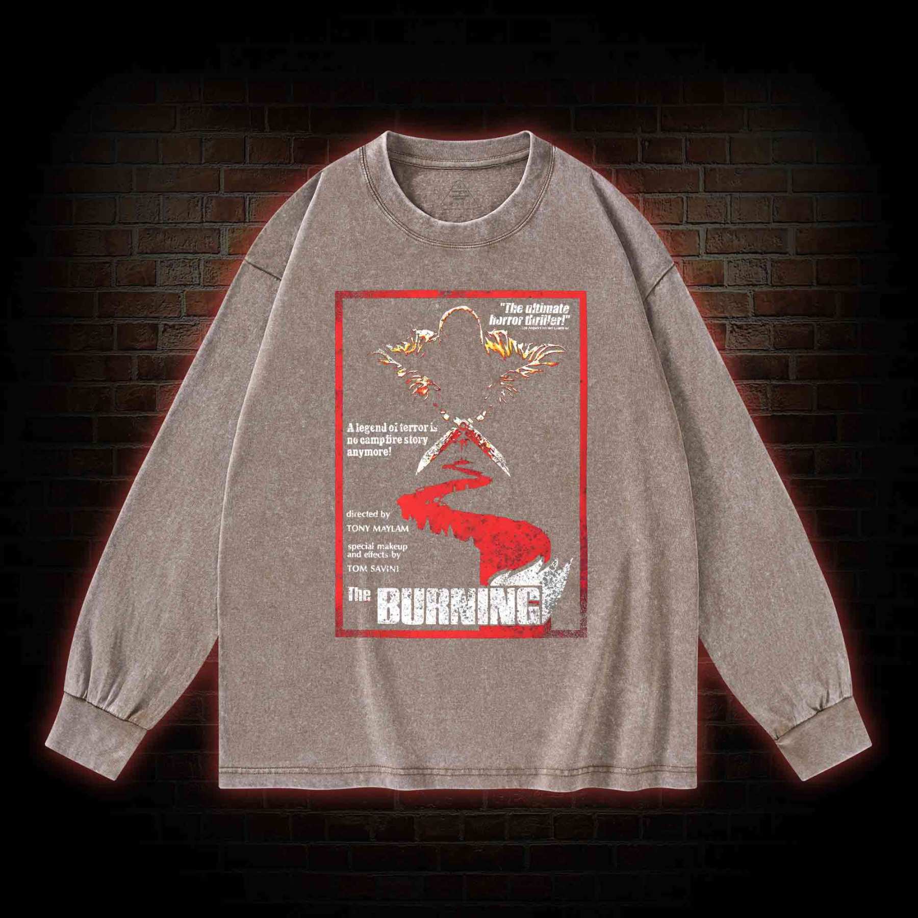The Ultimate Horror Thriller Washed Long-Sleeve T-shirt