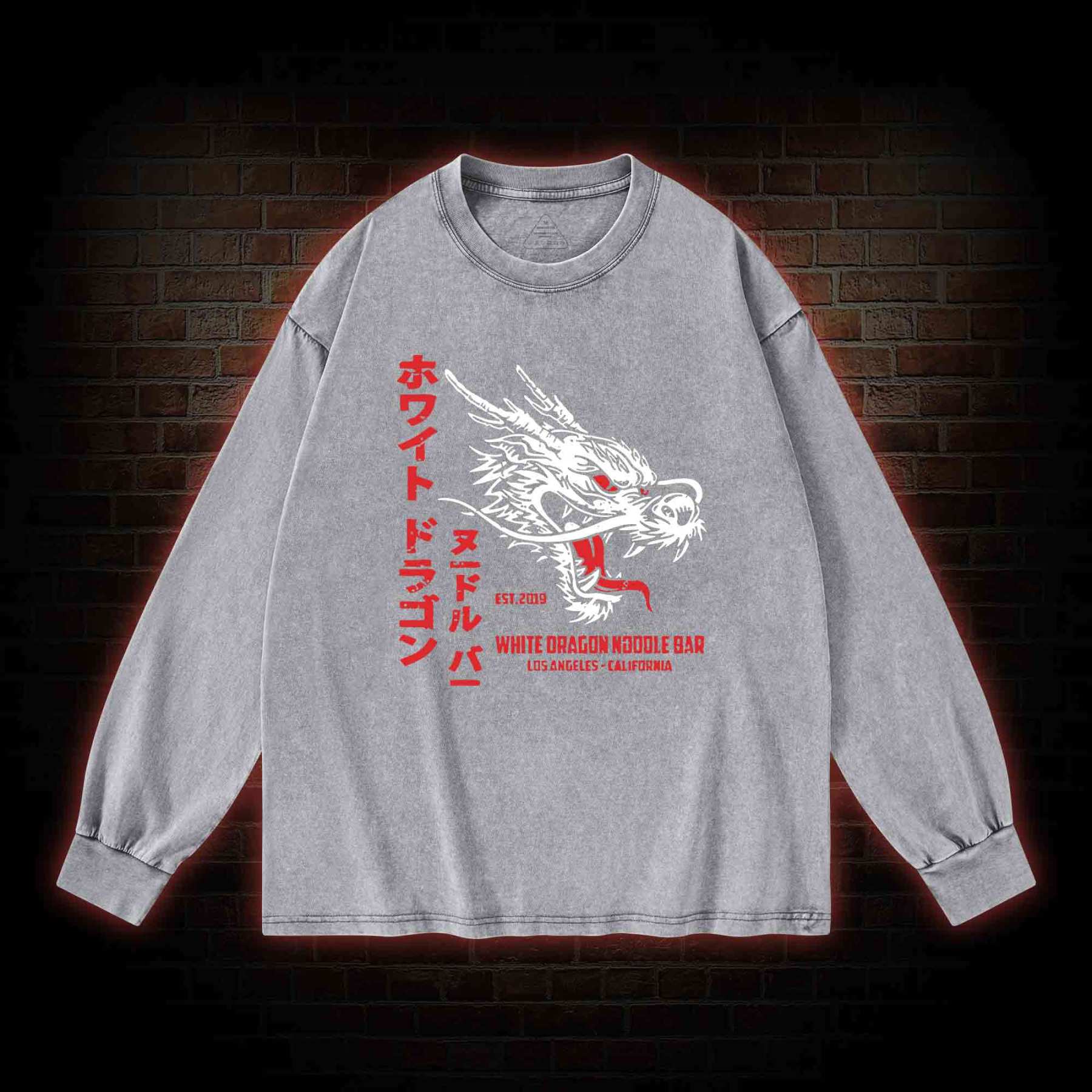 The Noodle Bar Washed Long-Sleeve T-shirt