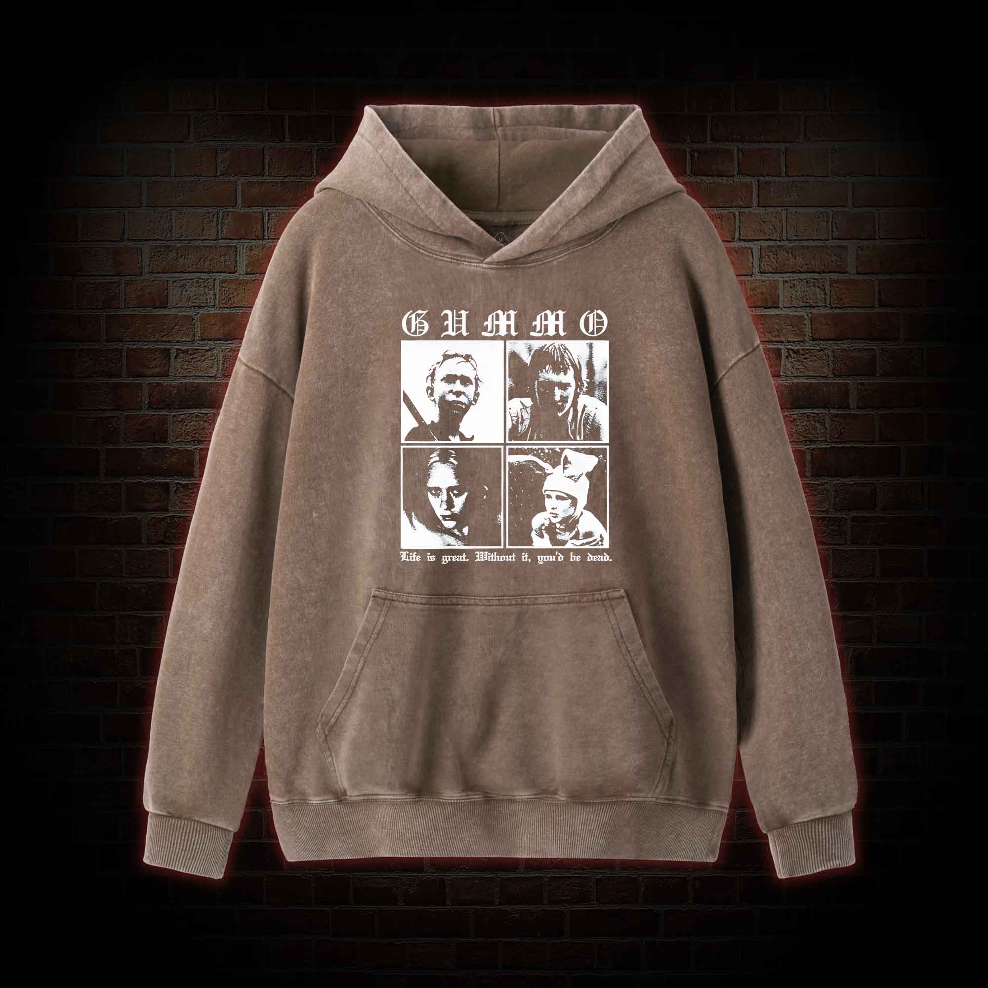 Life is Great Washed Hoodie