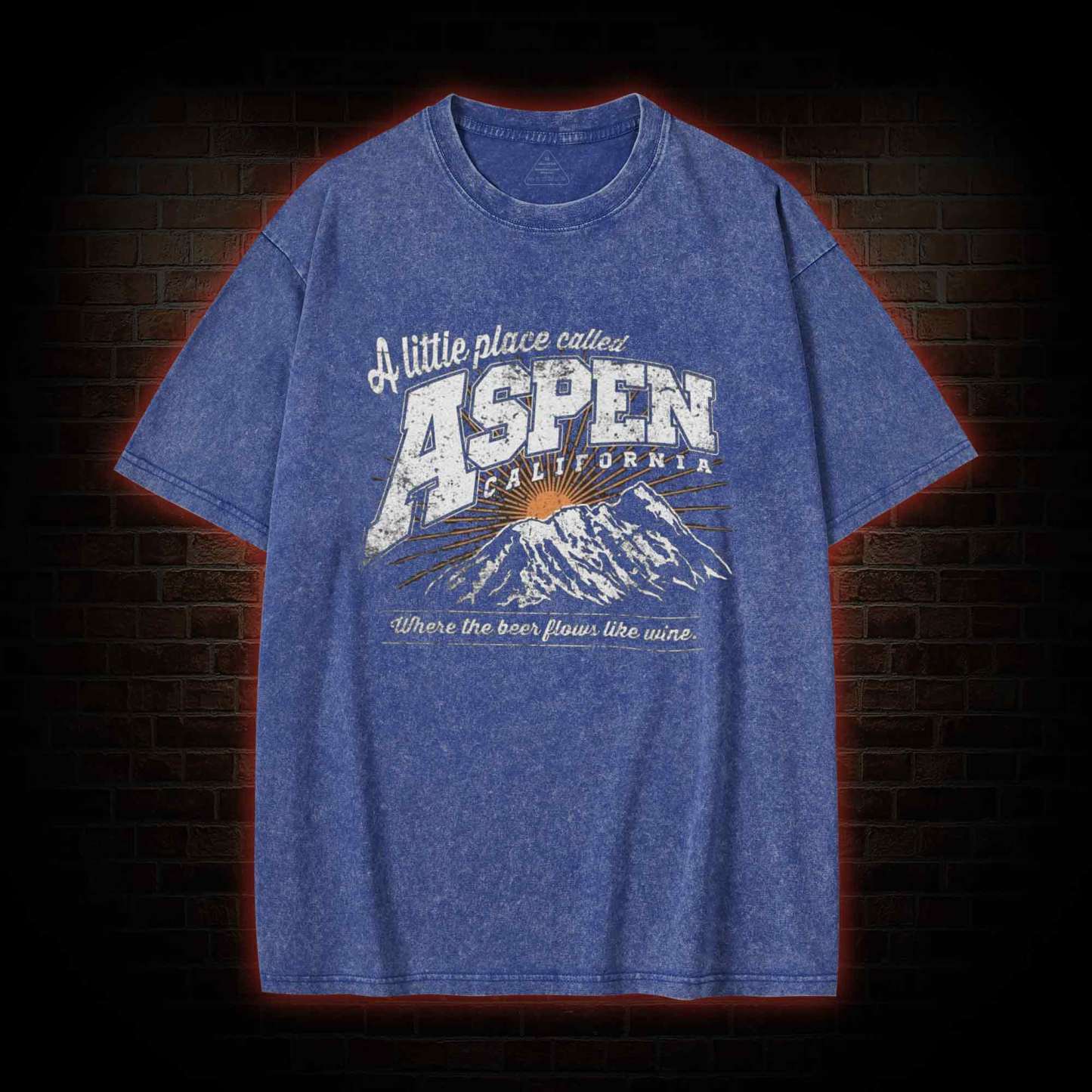 A Little Place Called Aspen California Washed T-shirt
