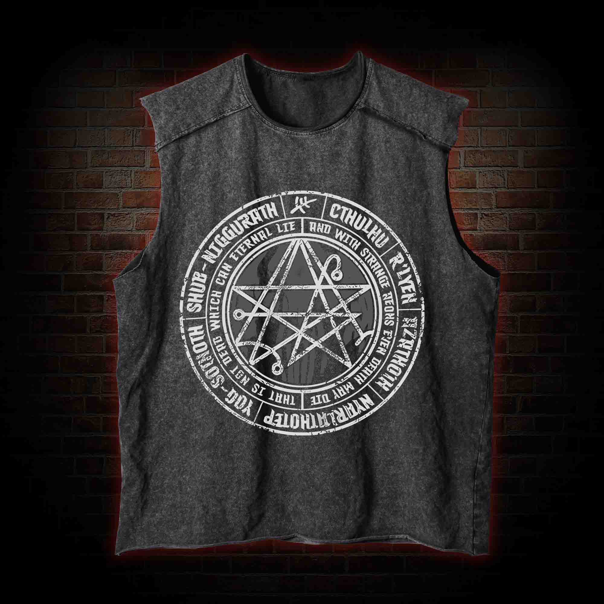 Cthulhu Gateway Sigil Vintage Washed Tank Top