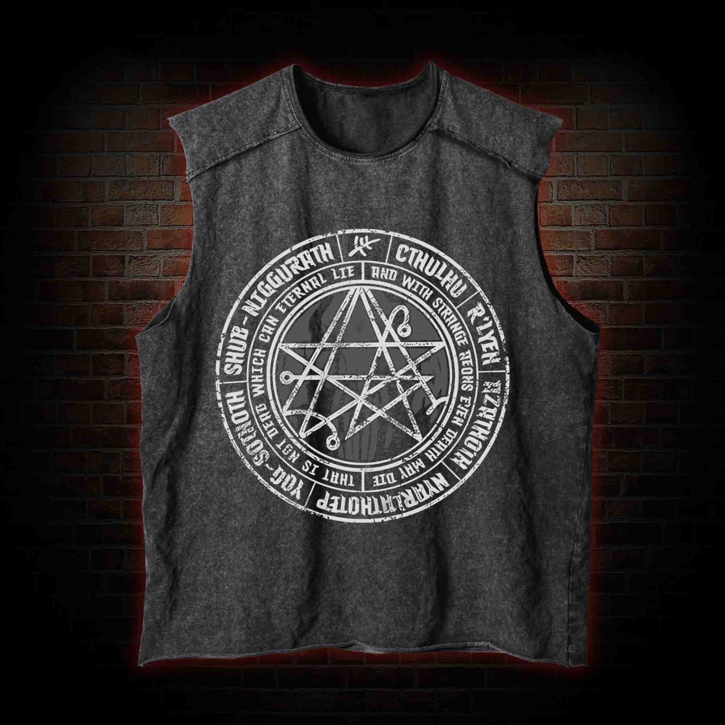 Cthulhu Gateway Sigil Vintage Washed Tank Top
