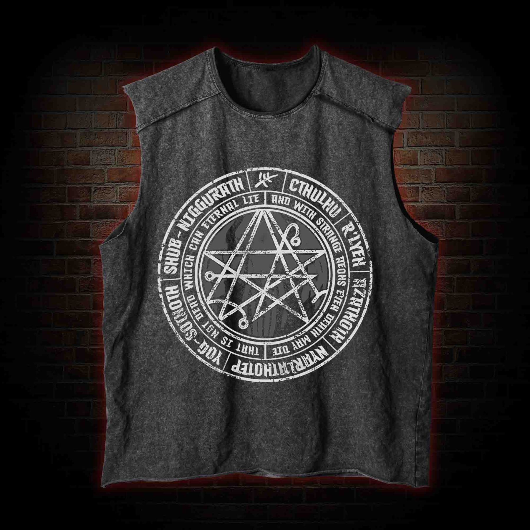 Cthulhu Gateway Sigil Vintage Washed Tank Top