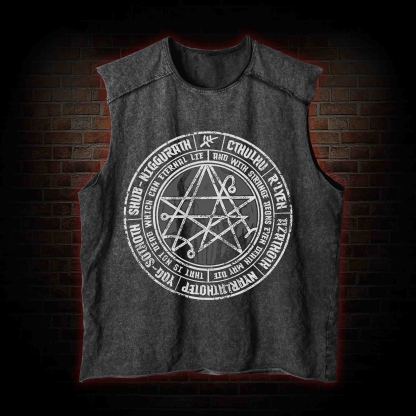 Cthulhu Gateway Sigil Vintage Washed Tank Top