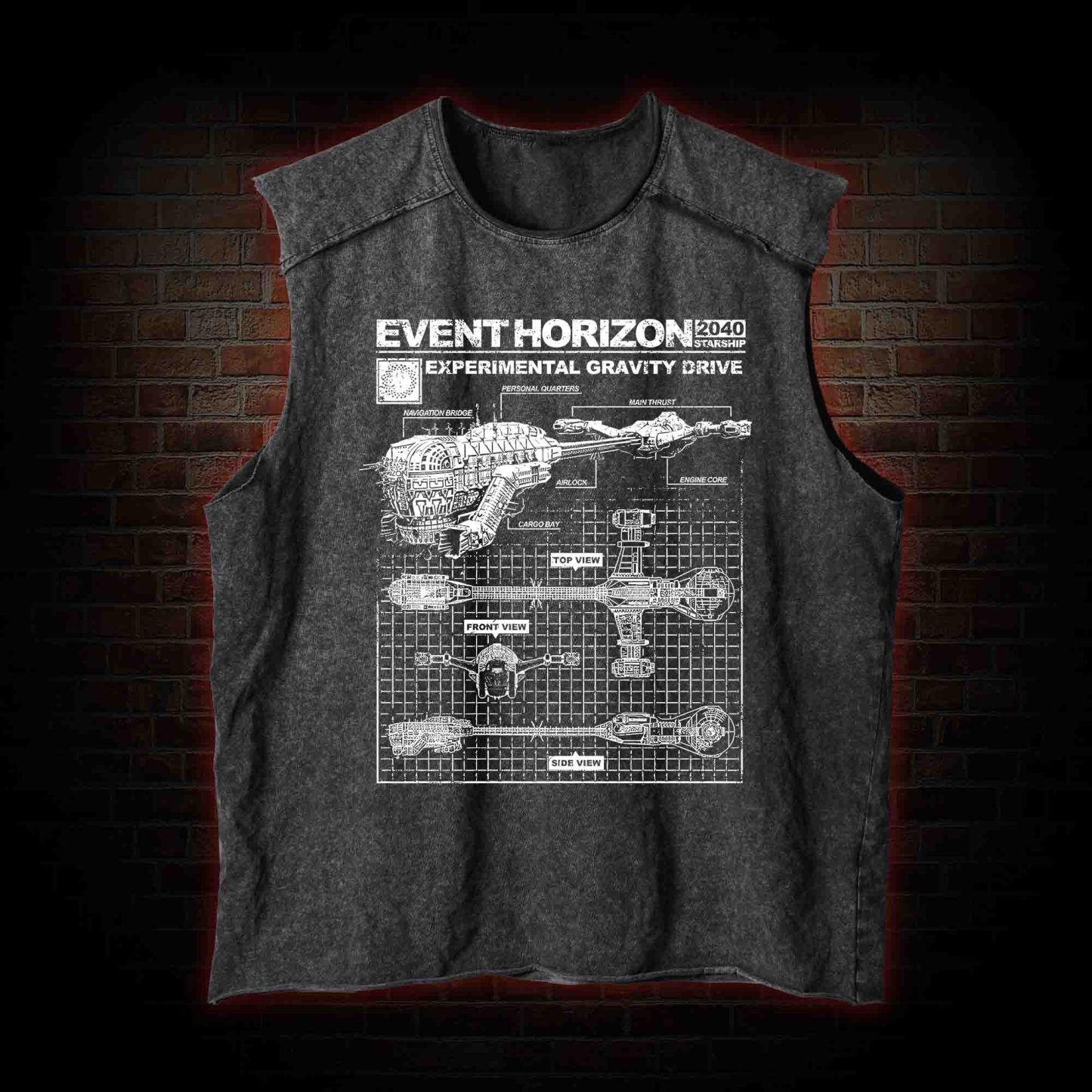 Save Yourself From Hell Washed Tank Top