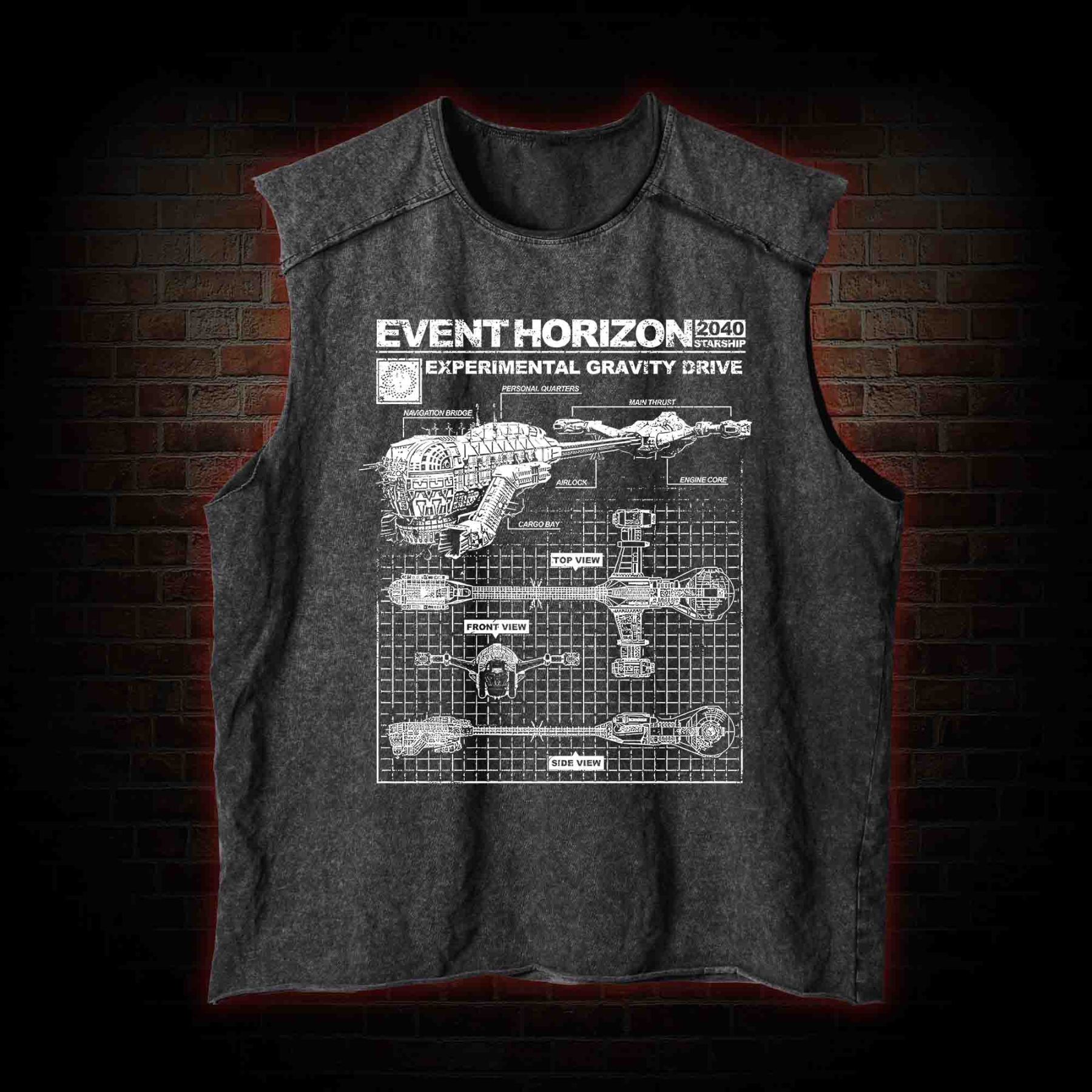 Save Yourself From Hell Washed Tank Top