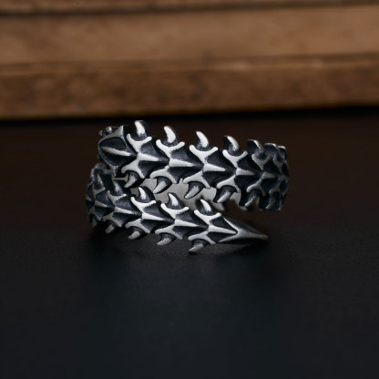 Centipede Sterling Silver Ring