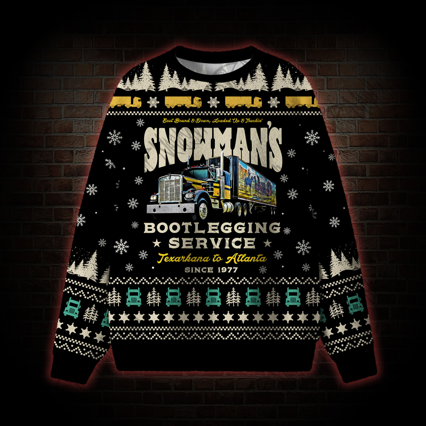 Snowman's Bootlegging Service Ugly Sweatshirts