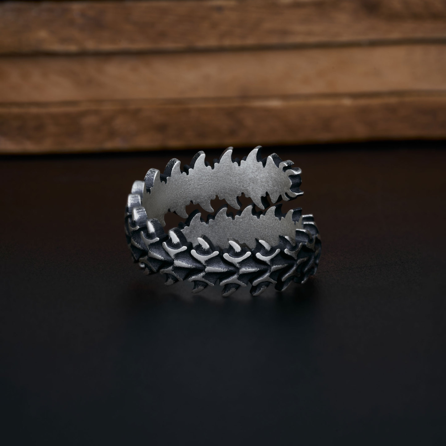Centipede Sterling Silver Ring