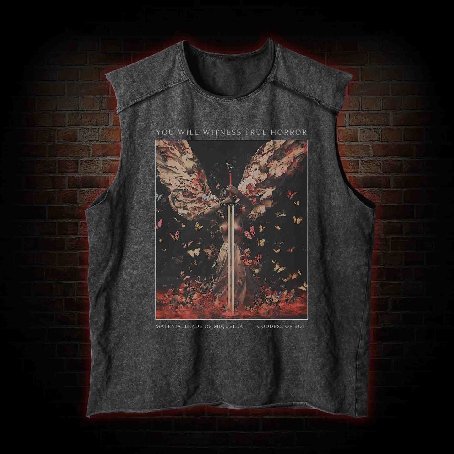 Goddess of Rot Washed Tank Top