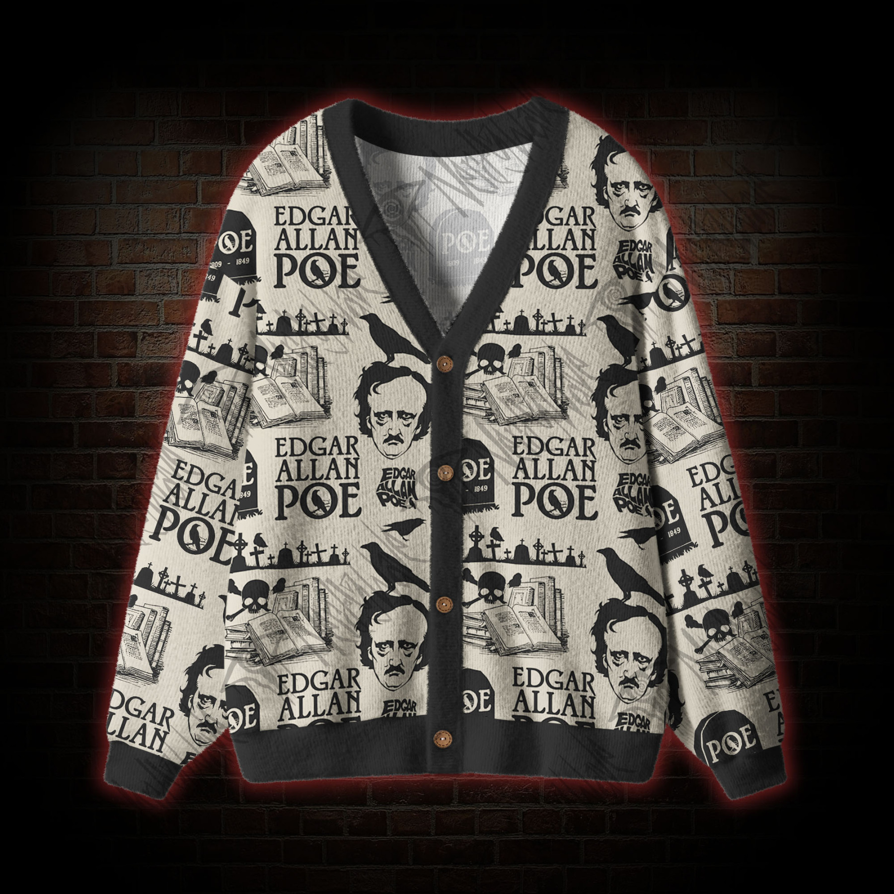 There is No Beauty without Strangeness Cardigan Sweater