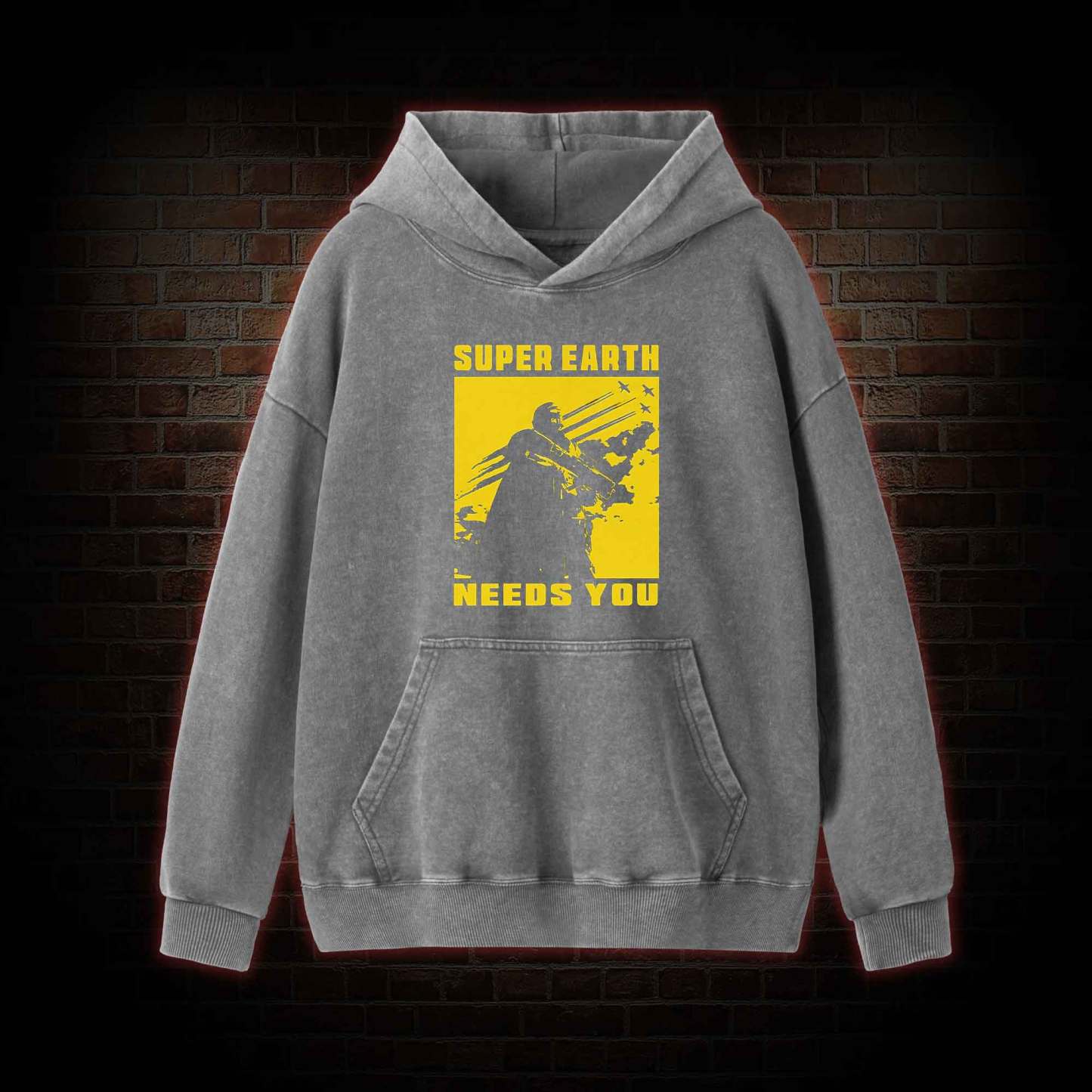 Earth Needs you Washed Hoodie