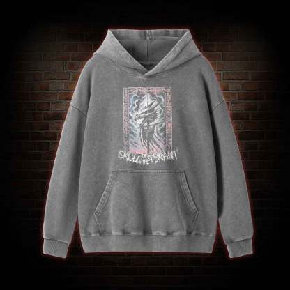 Dragon Skull Washed Hoodie