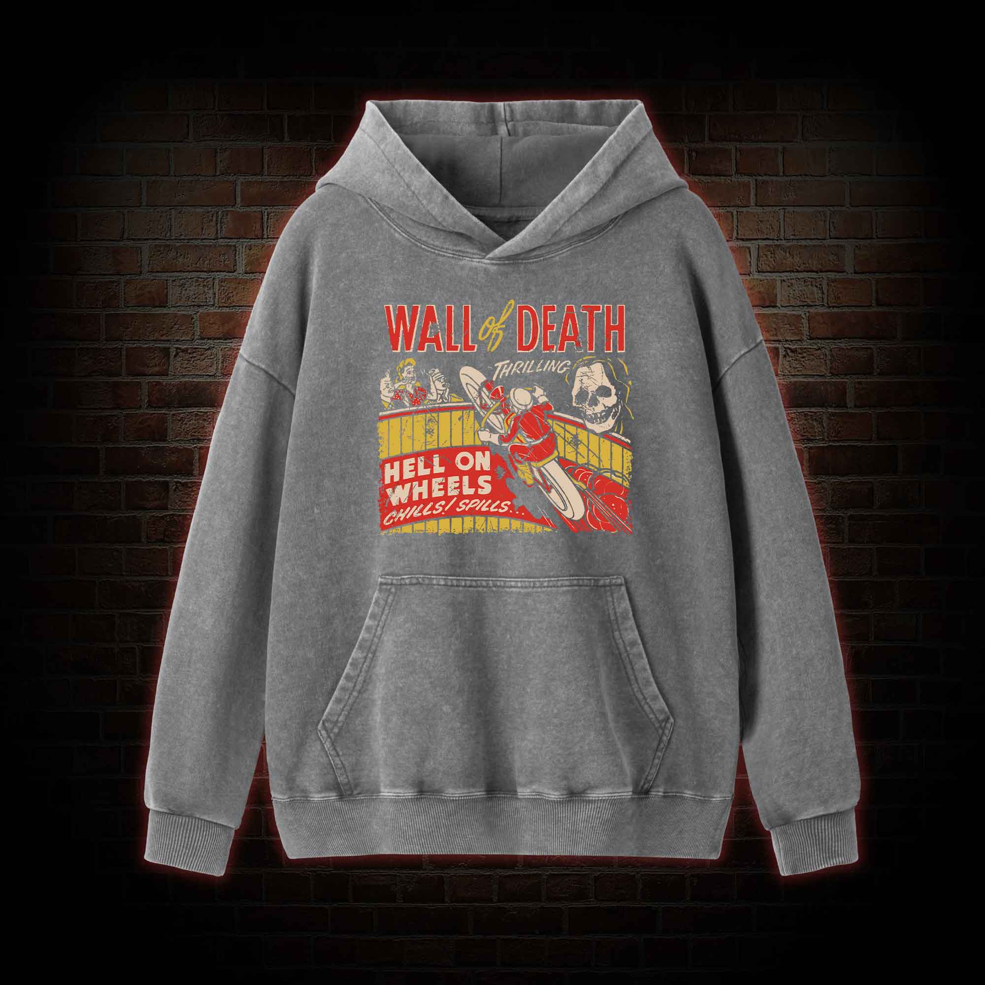 Wall of Death Washed Hoodie