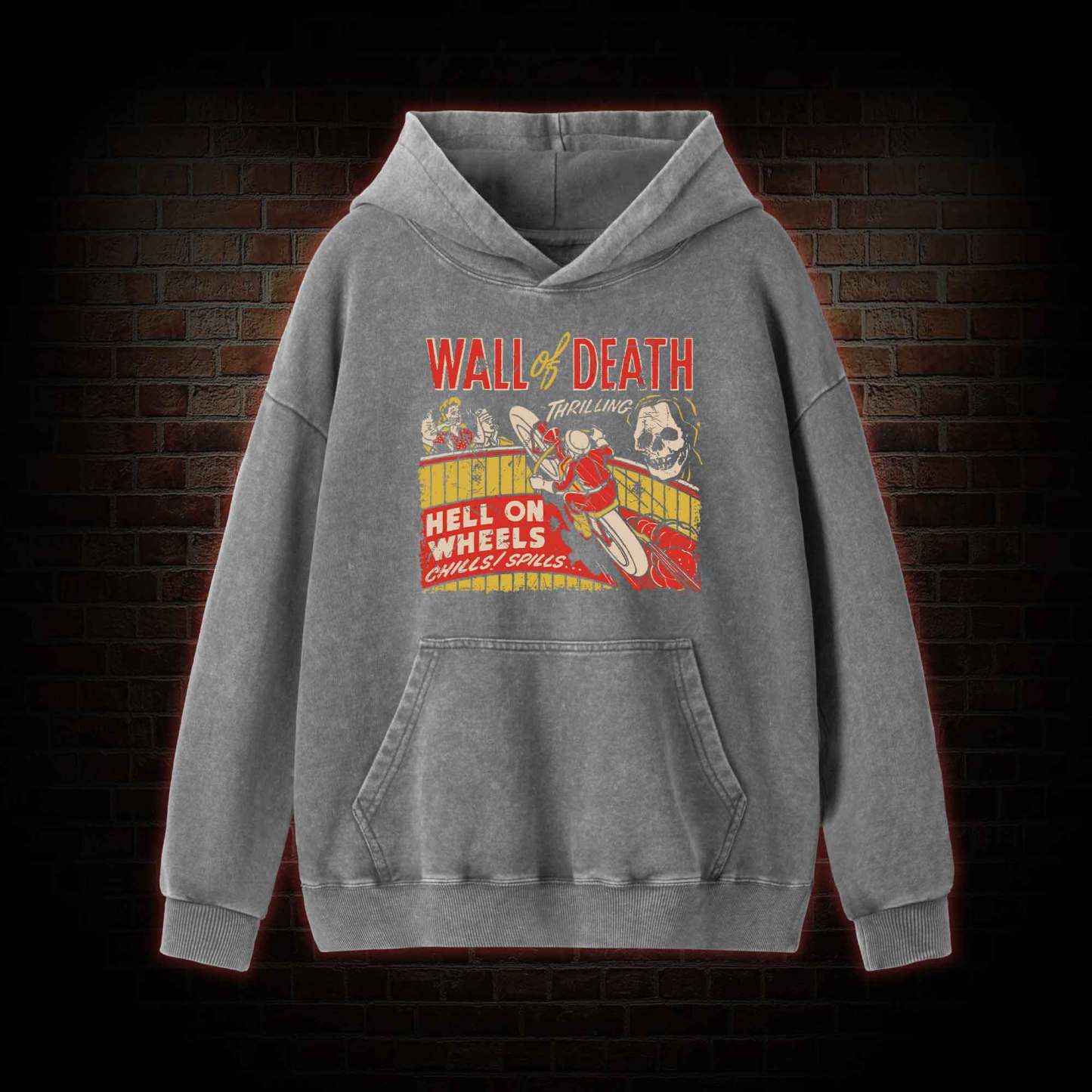 Wall of Death Washed Hoodie