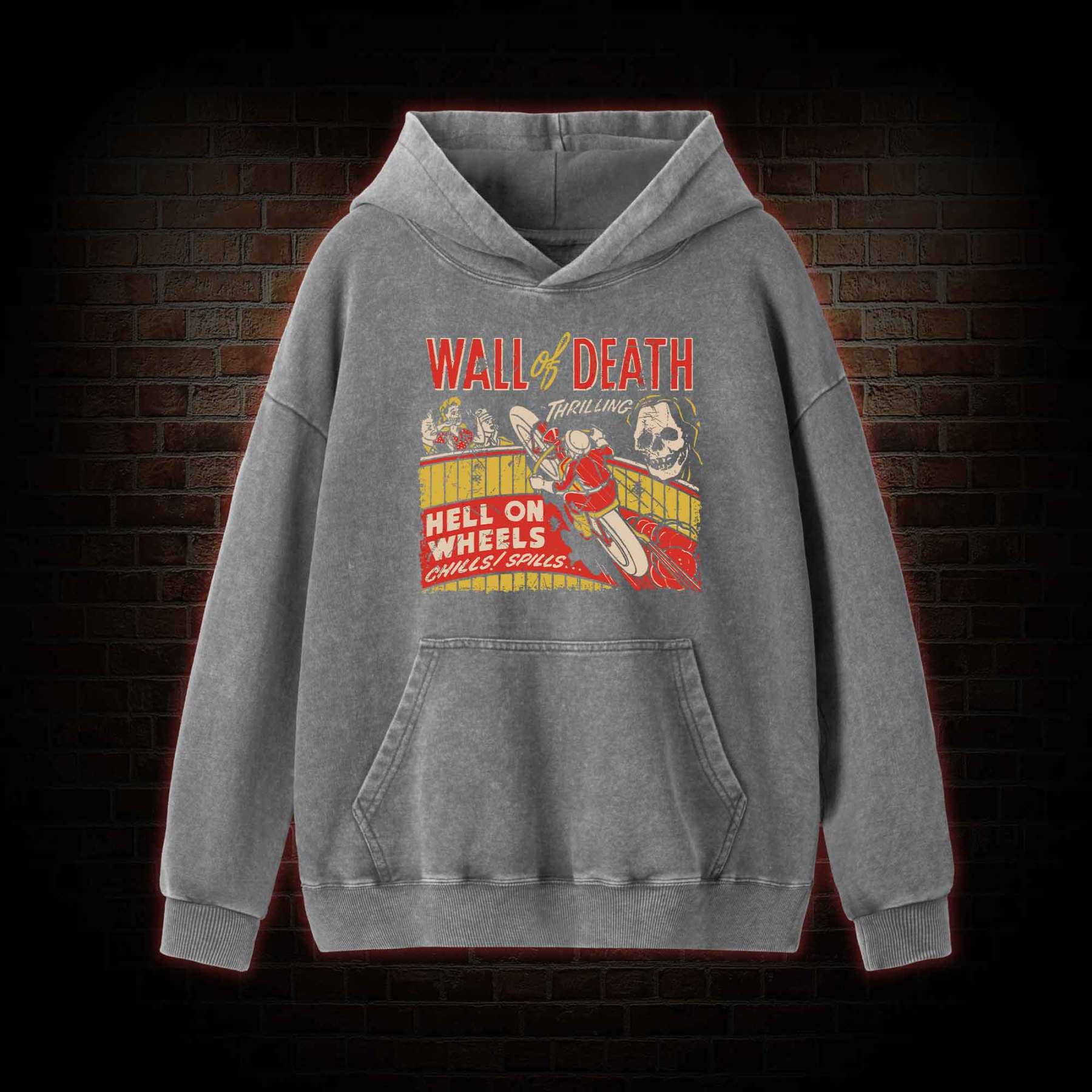 Wall of Death Washed Hoodie