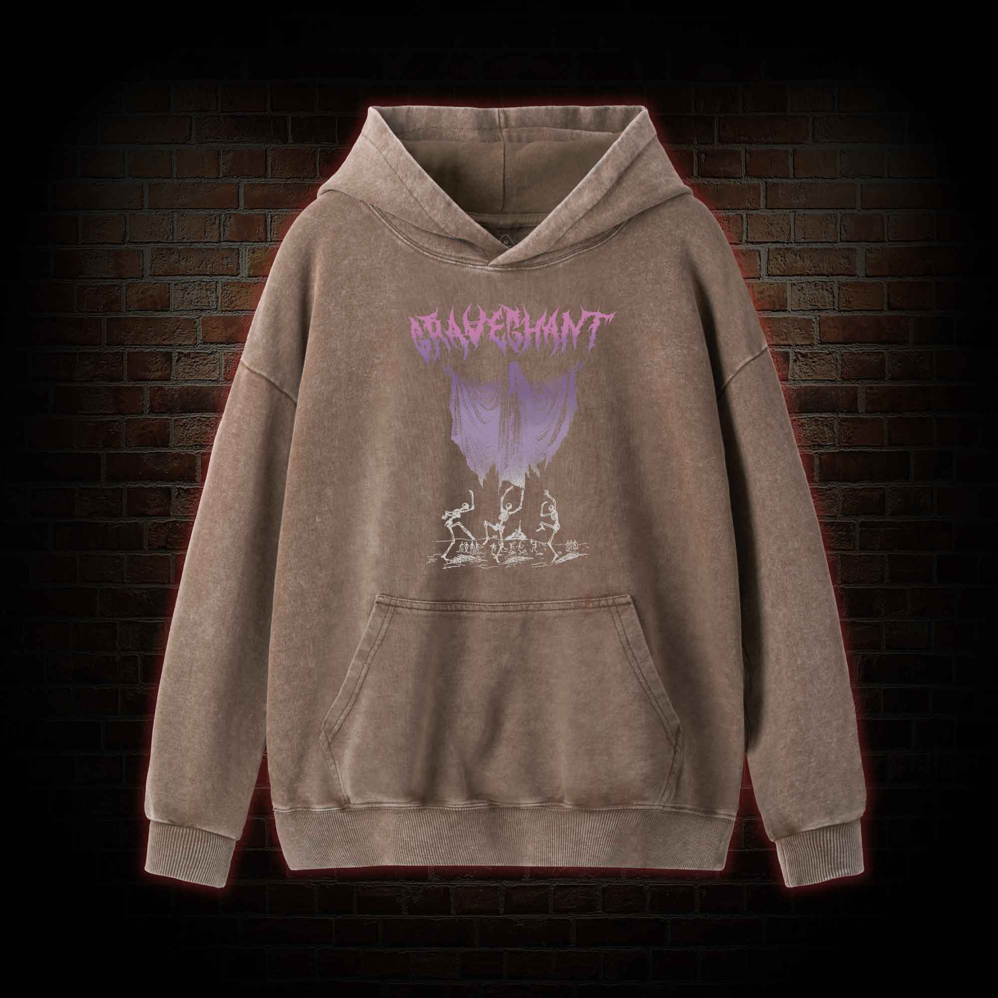 Summon Skeleton Washed Hoodie