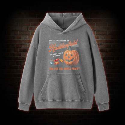 Spend Halloween in Haddonfield Washed Hoodie