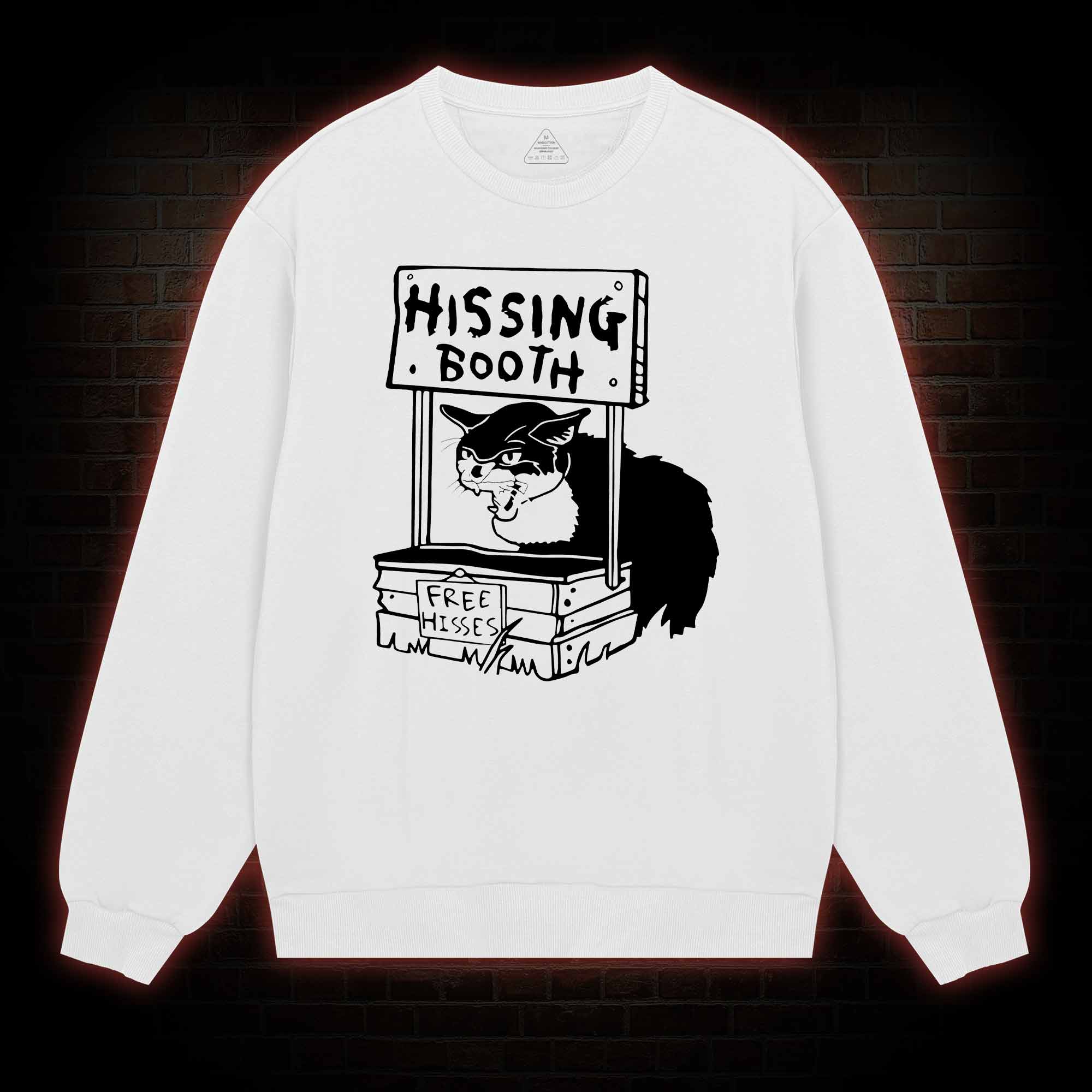 Cat Hissing Booth Sweatshirt