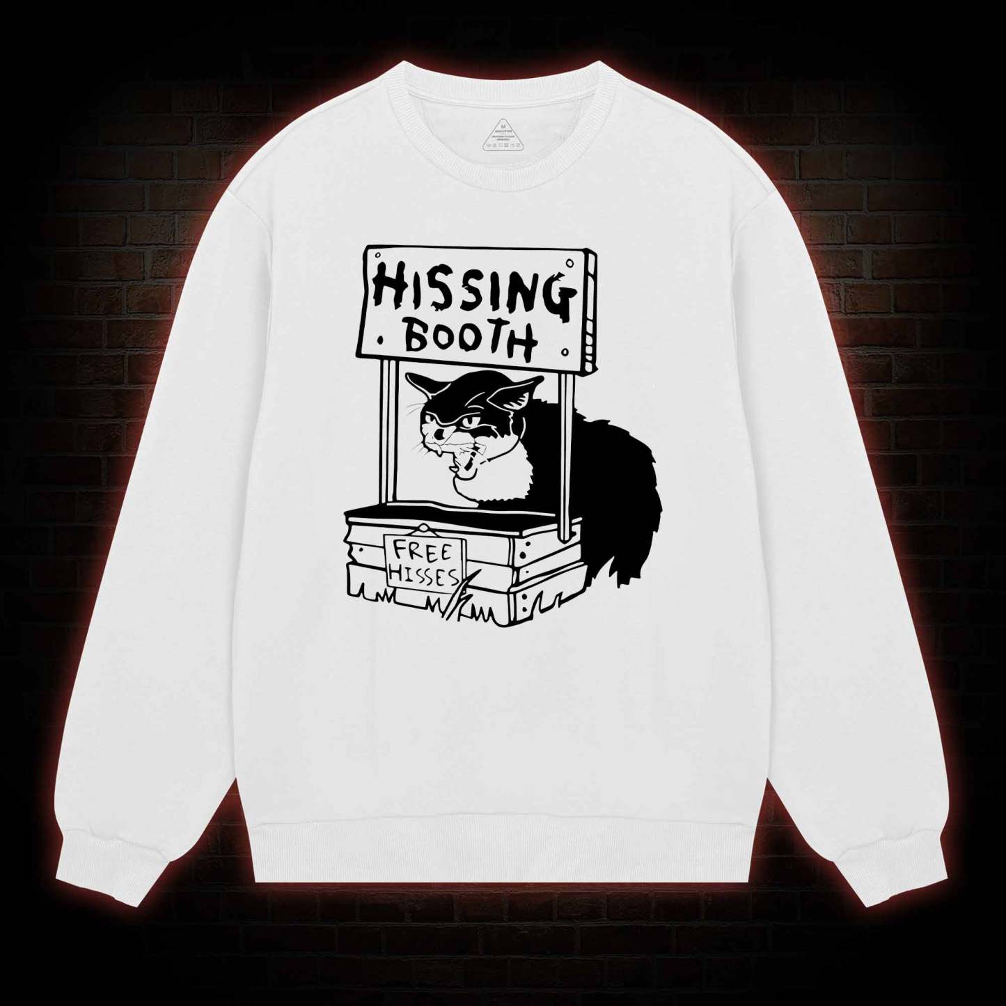 Cat Hissing Booth Sweatshirt
