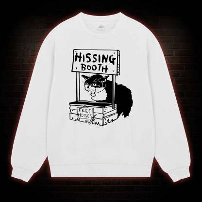 Cat Hissing Booth Sweatshirt