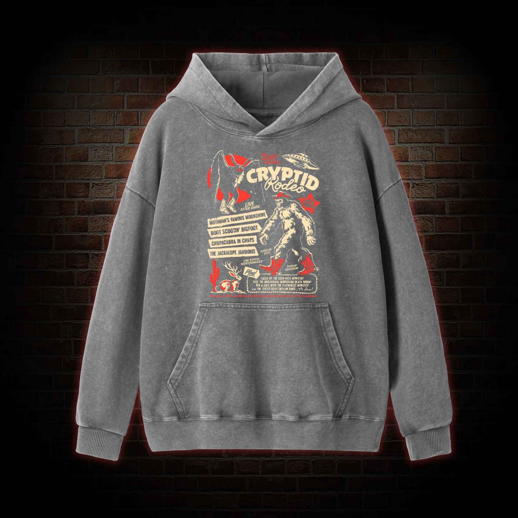 Cryptid Rodeo Washed Hoodie