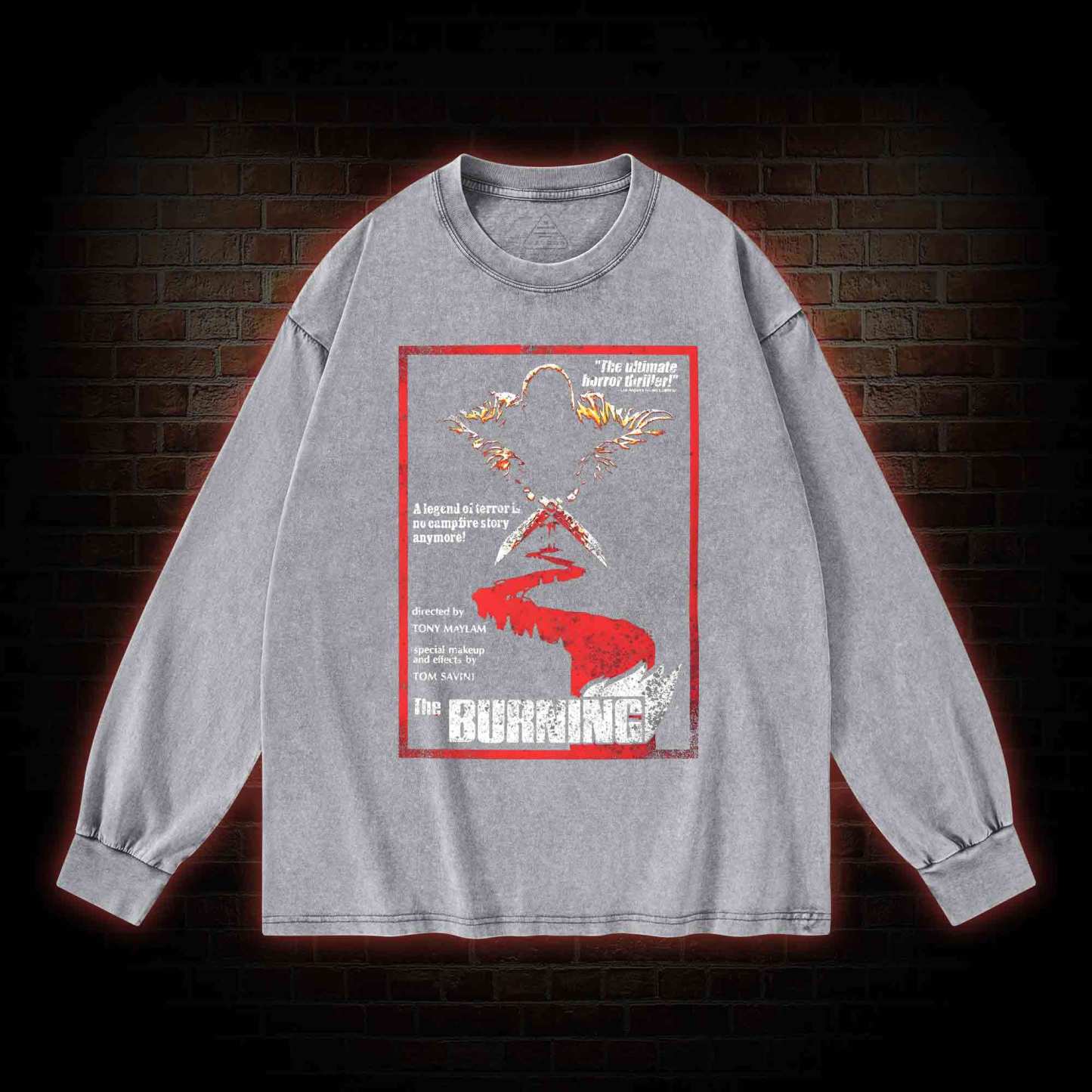 The Ultimate Horror Thriller Washed Long-Sleeve T-shirt