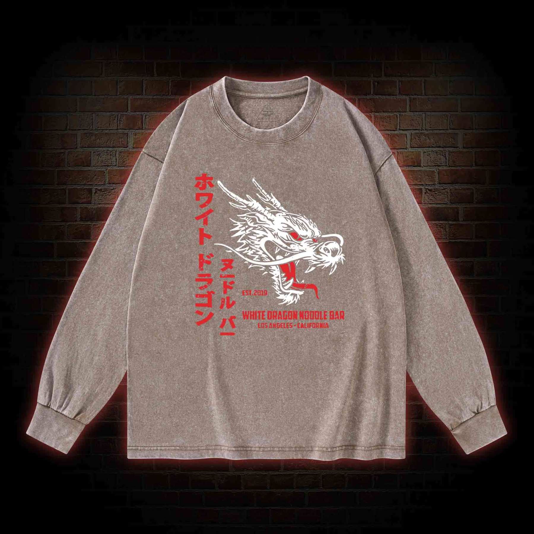 The Noodle Bar Washed Long-Sleeve T-shirt