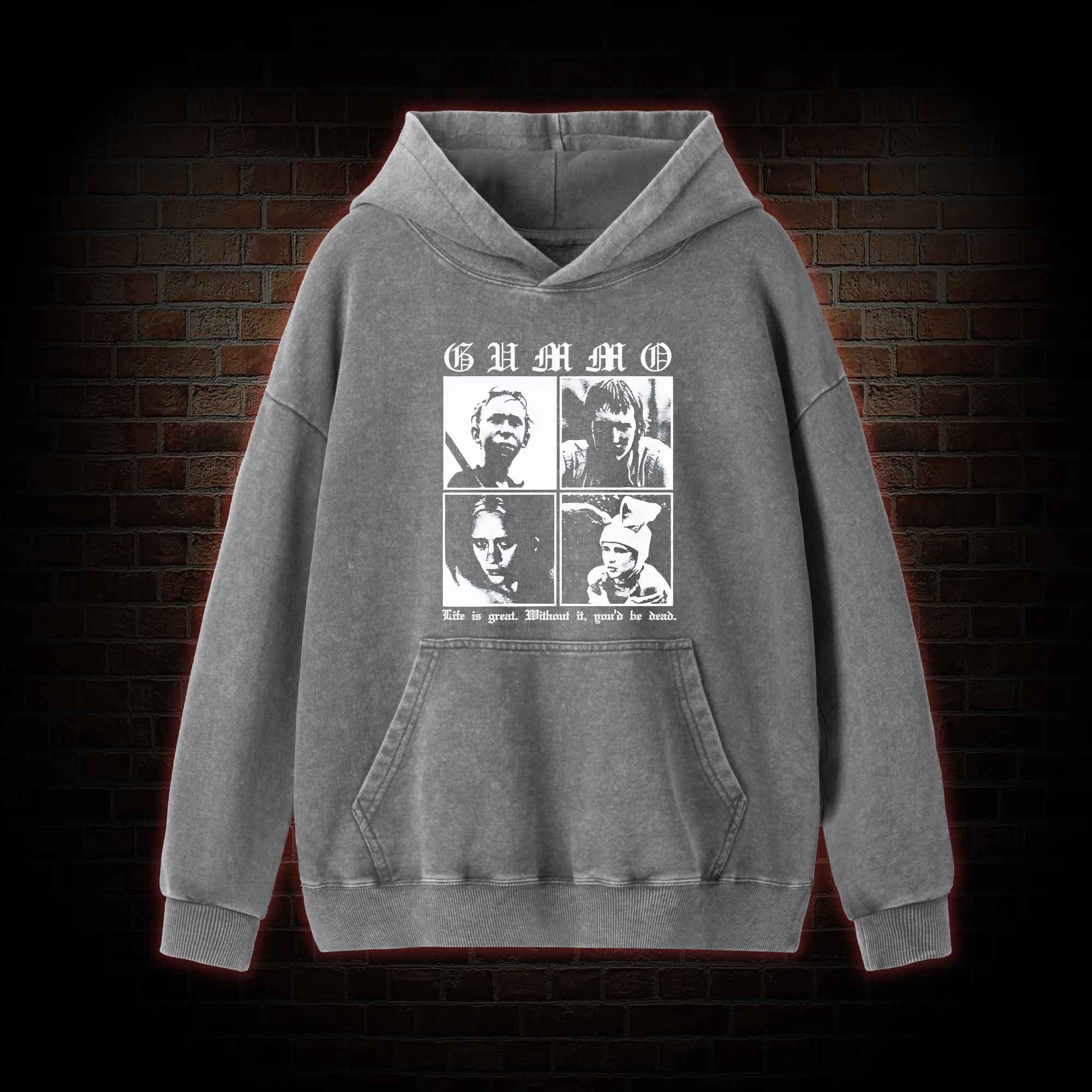 Life is Great Washed Hoodie