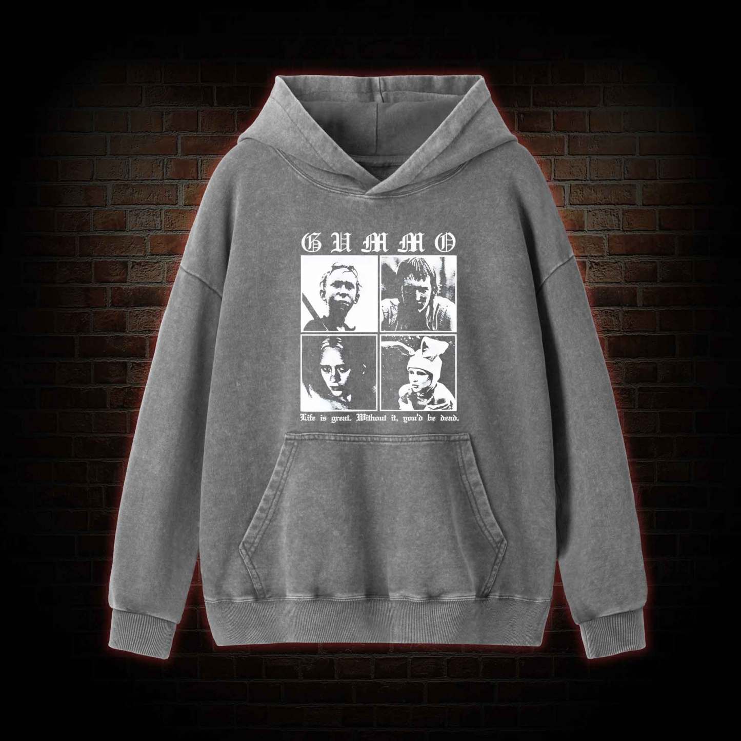 Life is Great Washed Hoodie