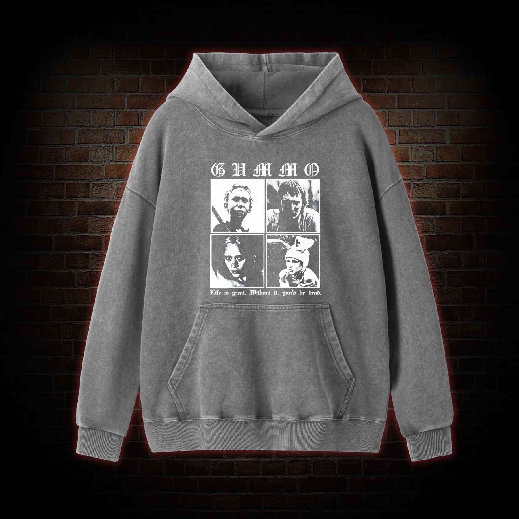 Life is Great Washed Hoodie