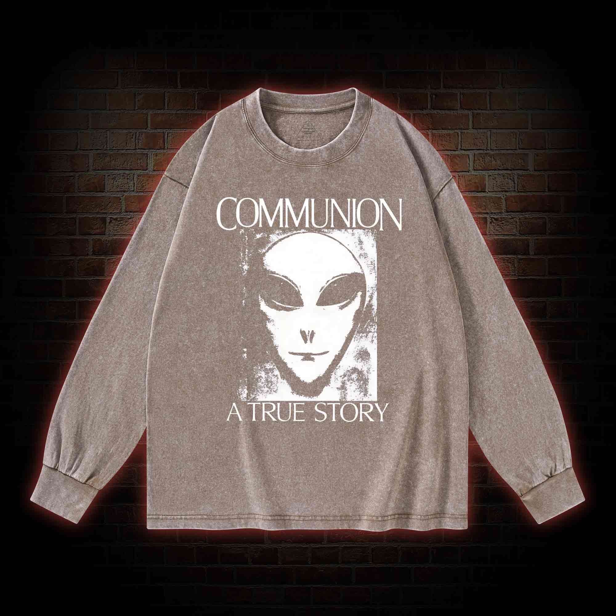 Communion a True Story Washed Long-Sleeve T-shirt
