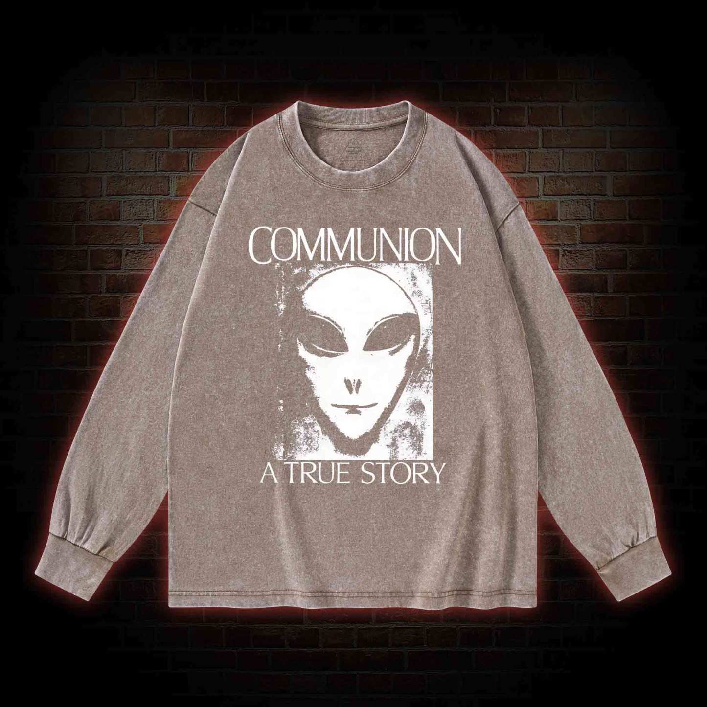 Communion a True Story Washed Long-Sleeve T-shirt