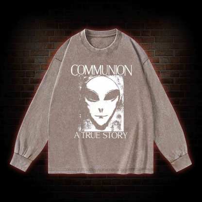Communion a True Story Washed Long-Sleeve T-shirt
