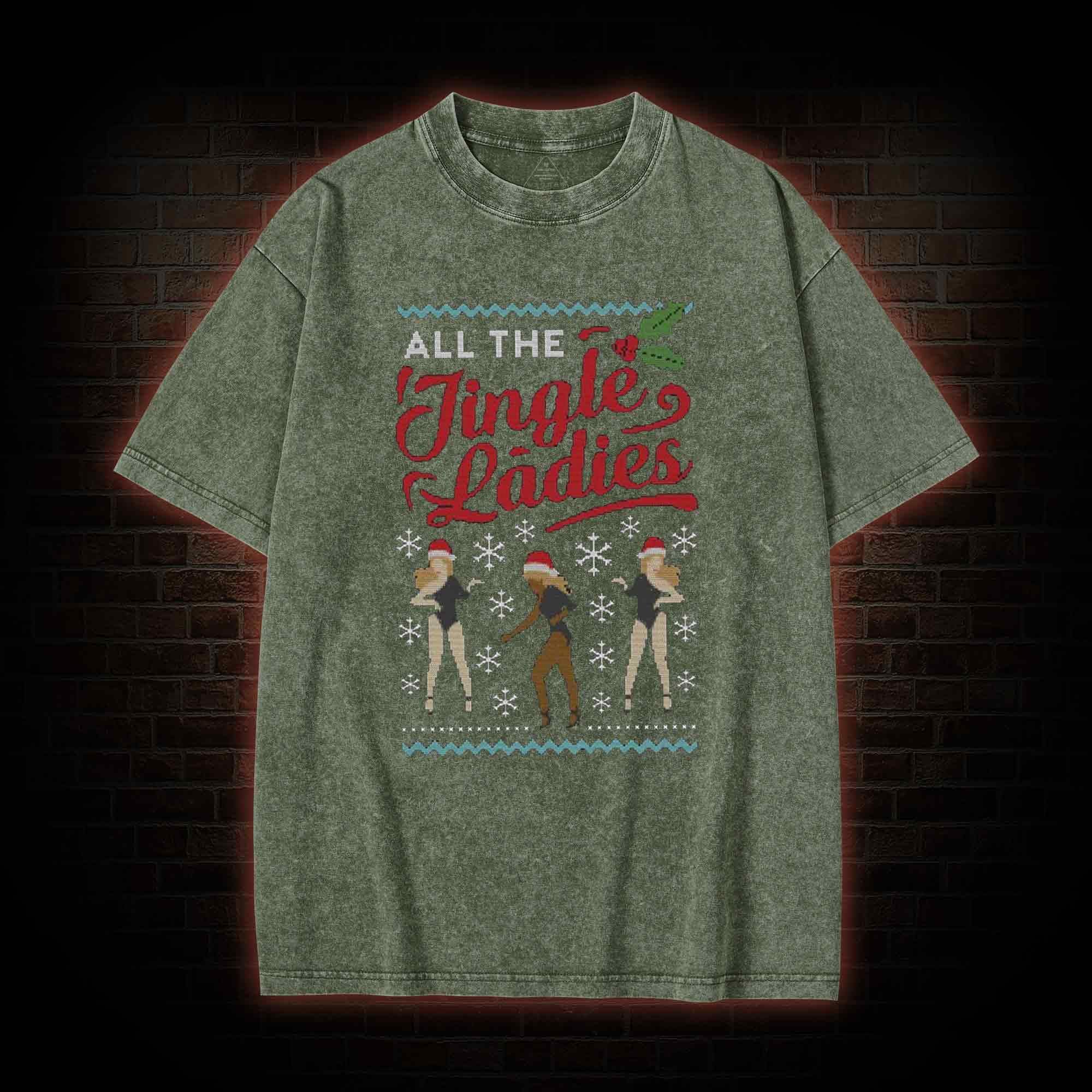 All The Jungle Ladies Washed T-shirt