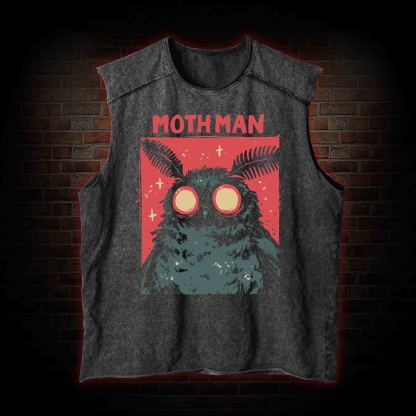 Cryptid Mothman Vintage Washed Tank Top