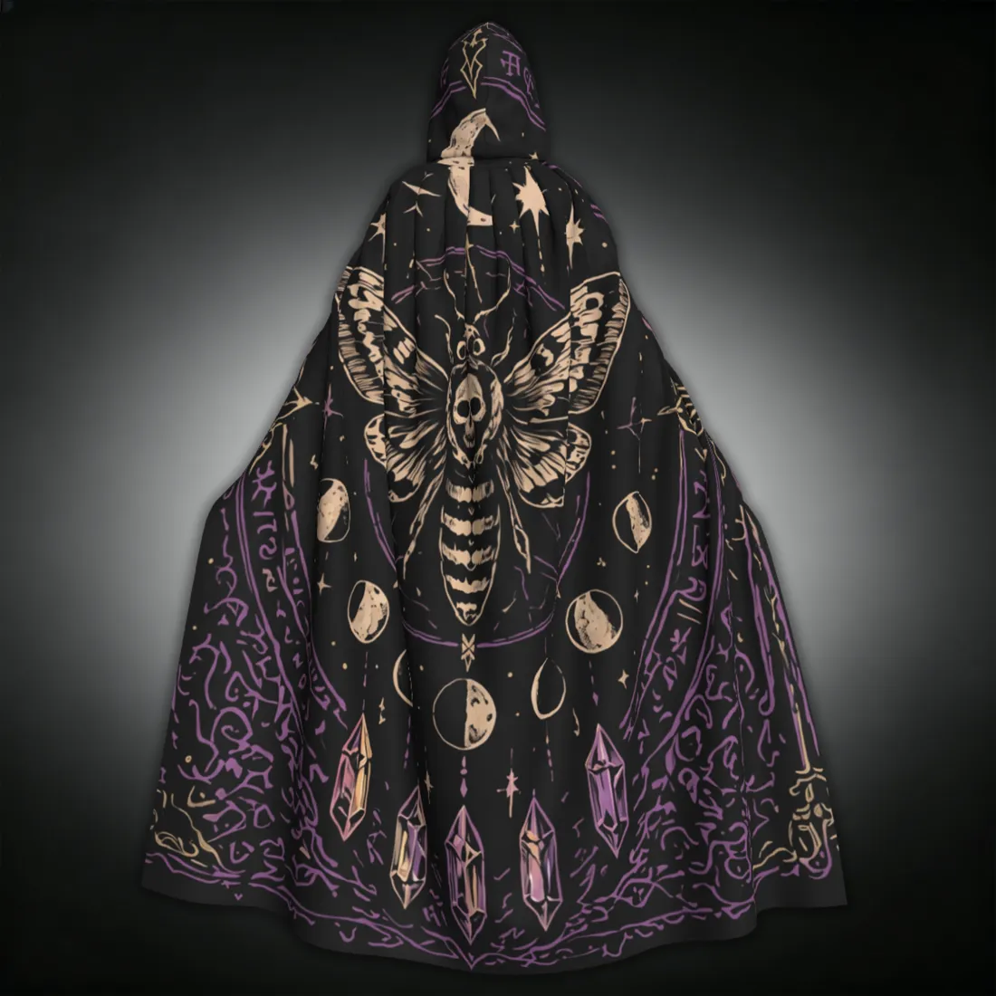 Halloween Witch Hat&Neck Gaiter&Cloak&Women's Net Tights Set