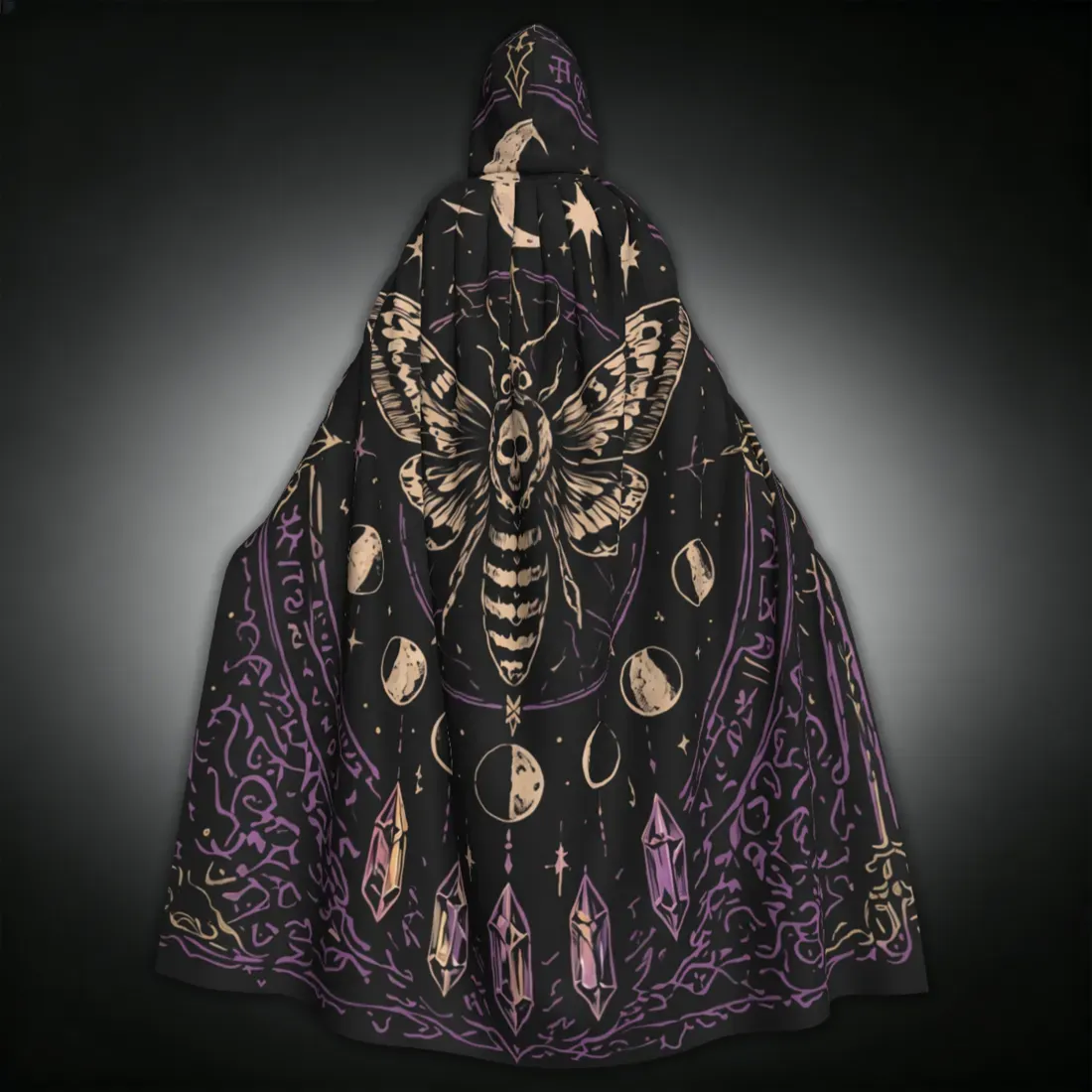 Halloween Witch Hat&Neck Gaiter&Cloak&Women's Net Tights Set