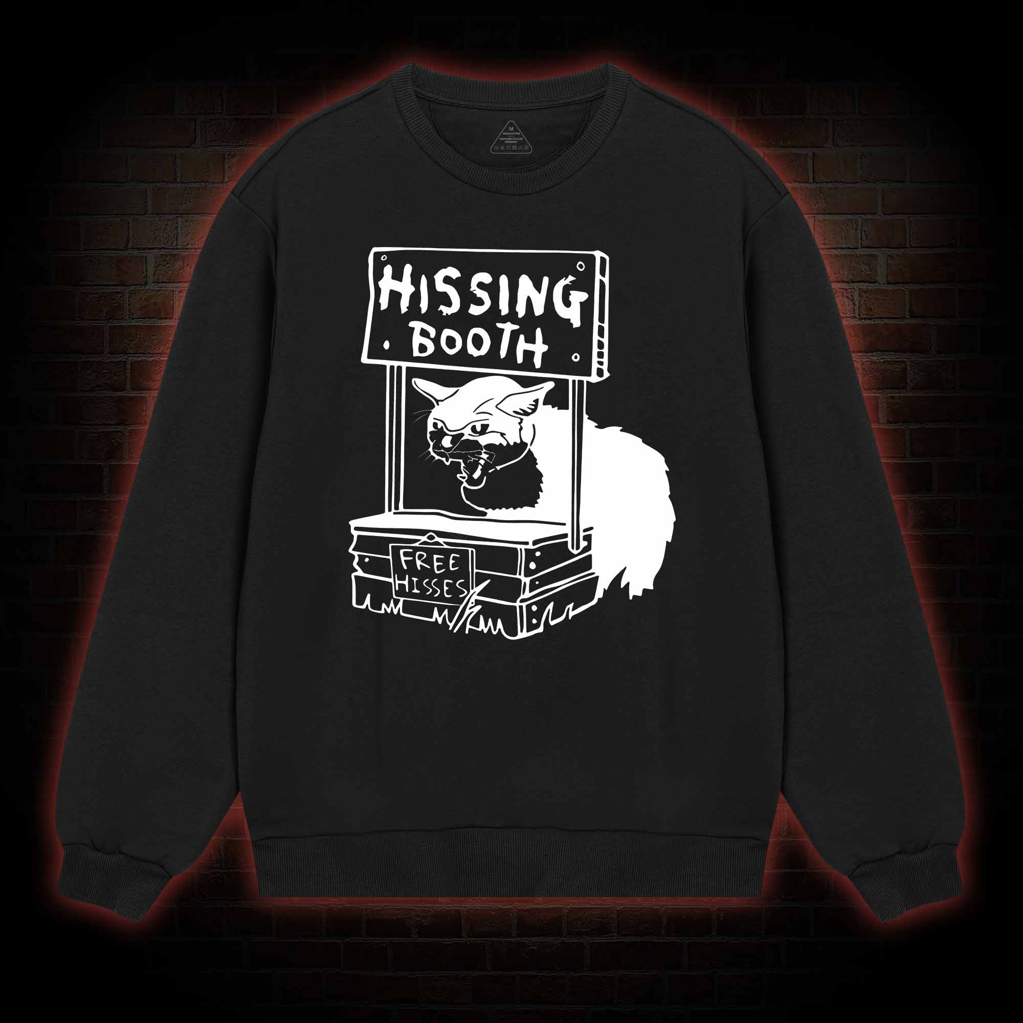 Cat Hissing Booth Sweatshirt